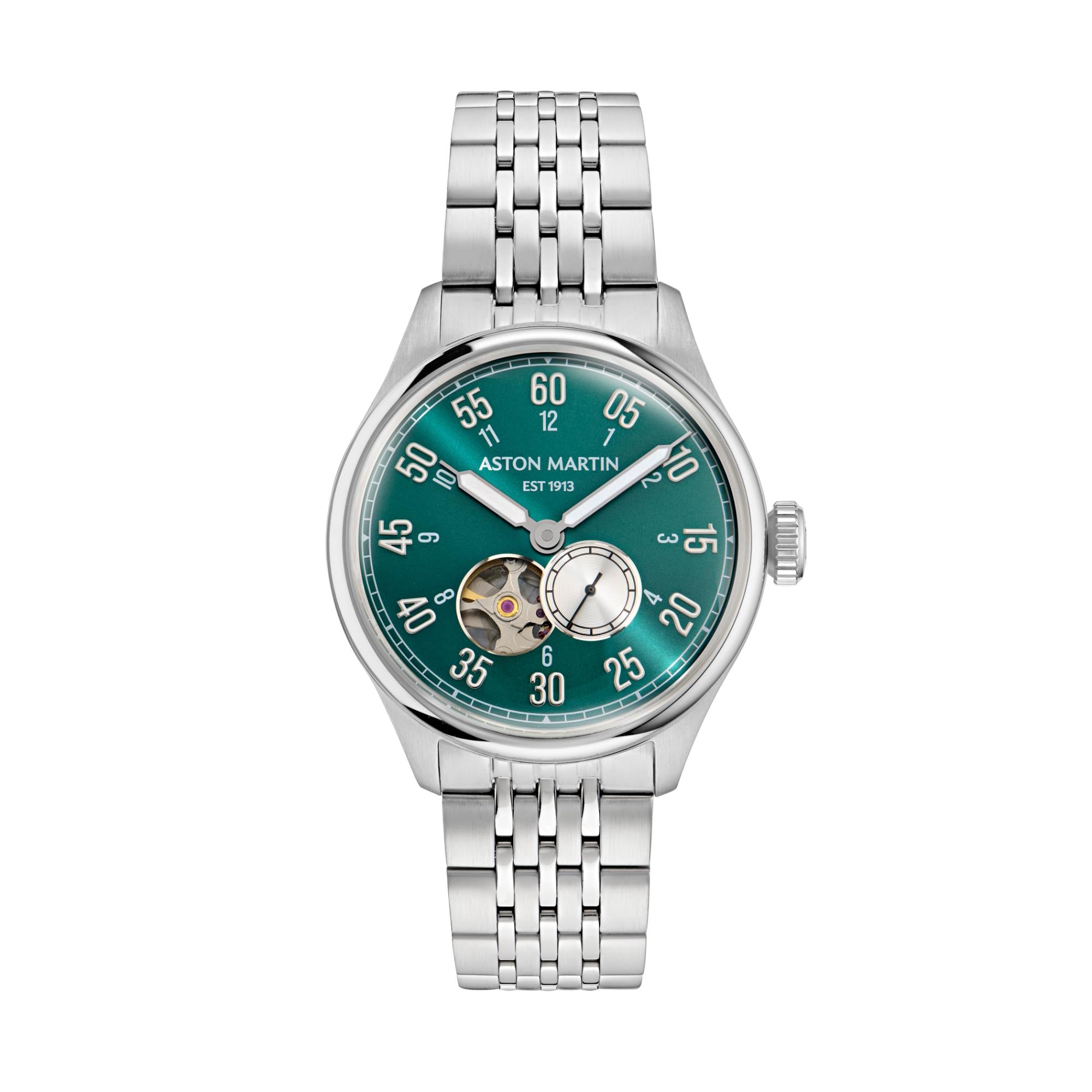 Aston Martin Automatic Green Dial RSST Bracelet Men's Watch MTTS1F504