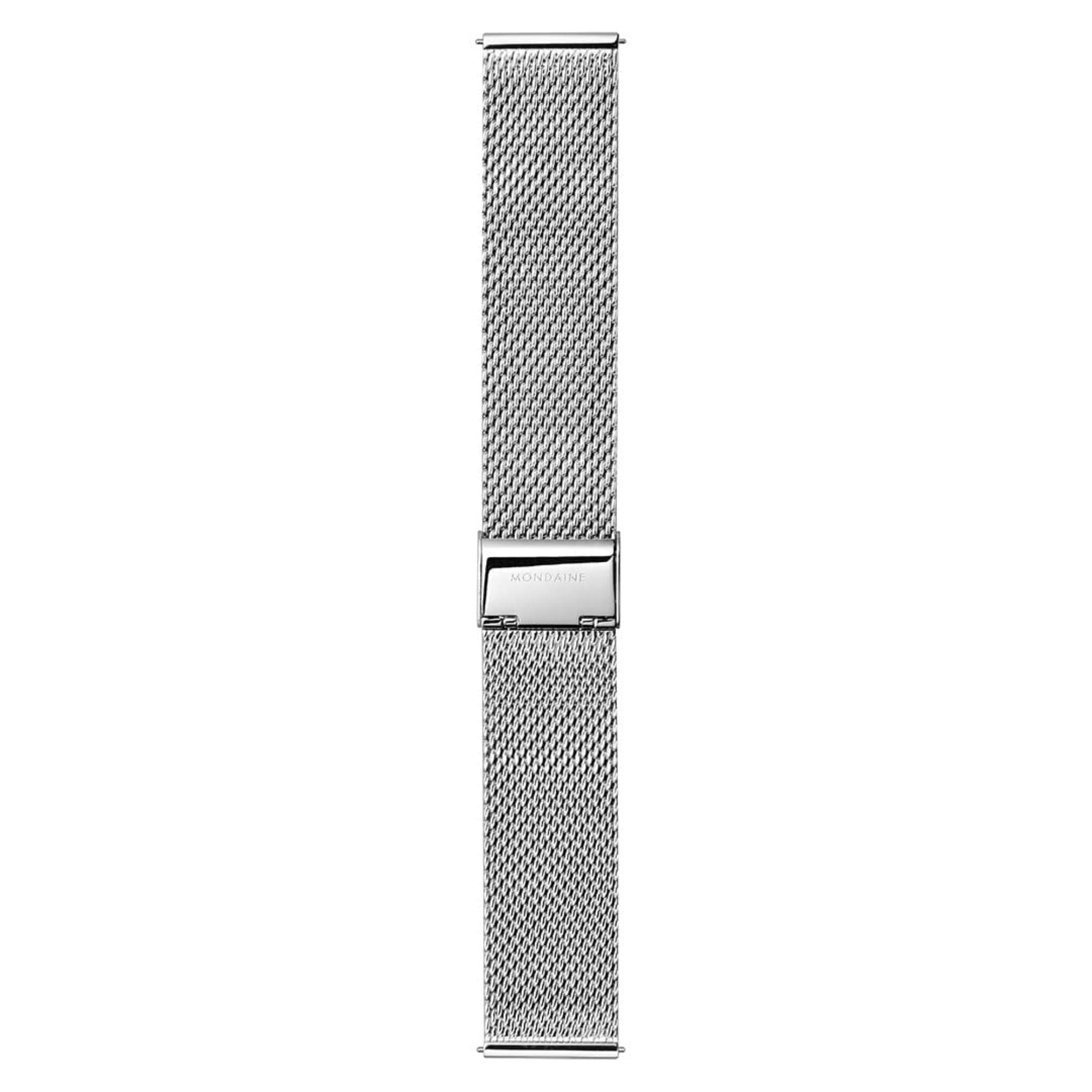 Mondaine Silber Poliertes Edelstahl Mesh Armband FM8922.STEM.3