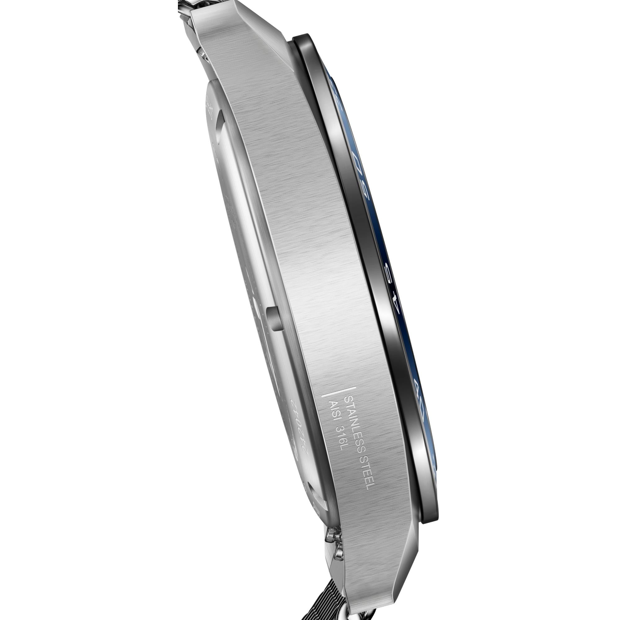 Victorinox Swiss Army 42mm Blue Dial Steel Mens Quartz Watch 242042