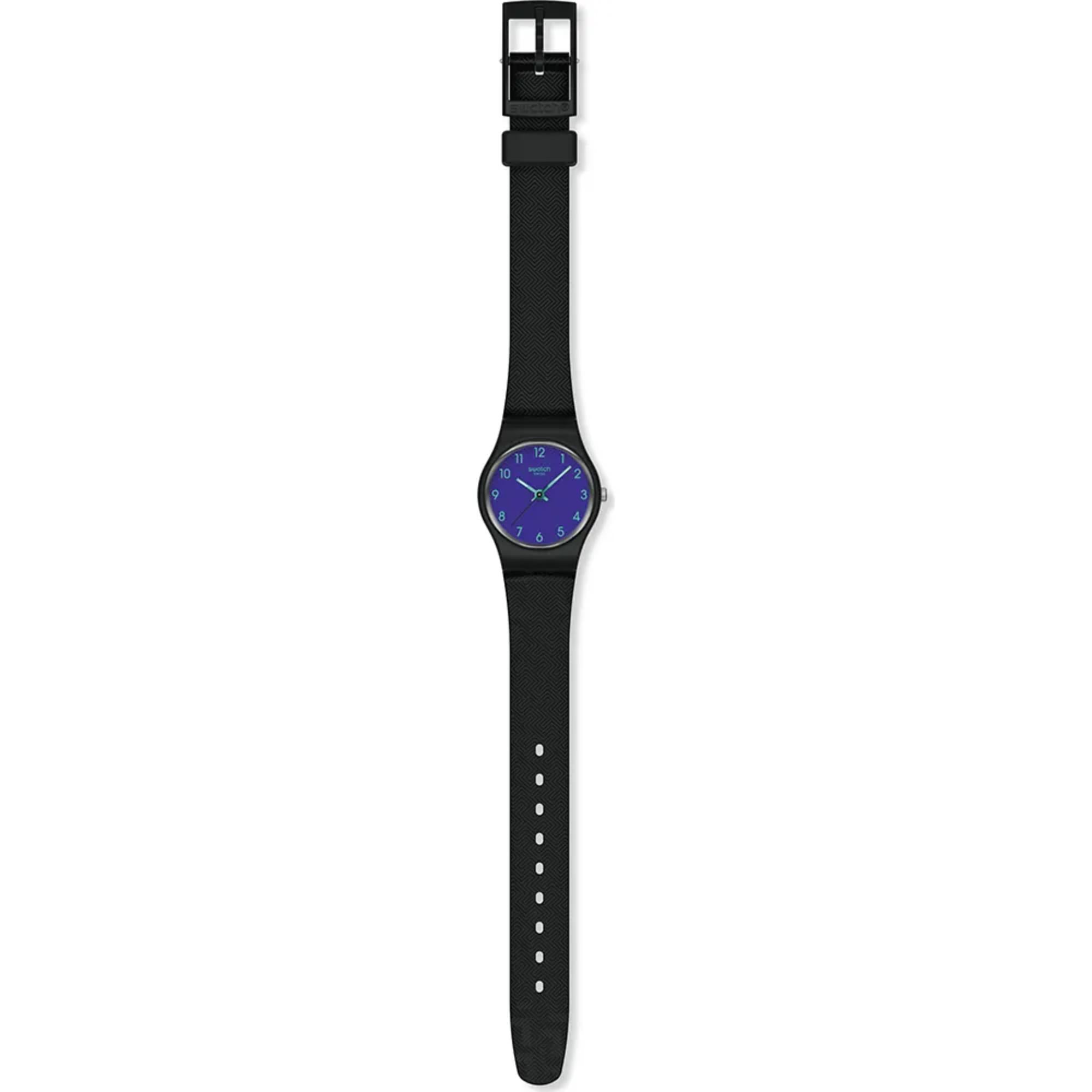 Swatch Originals Anmut in der Zeit Quarz Blau Zifferblatt Silikonarmband Uhr LB188
