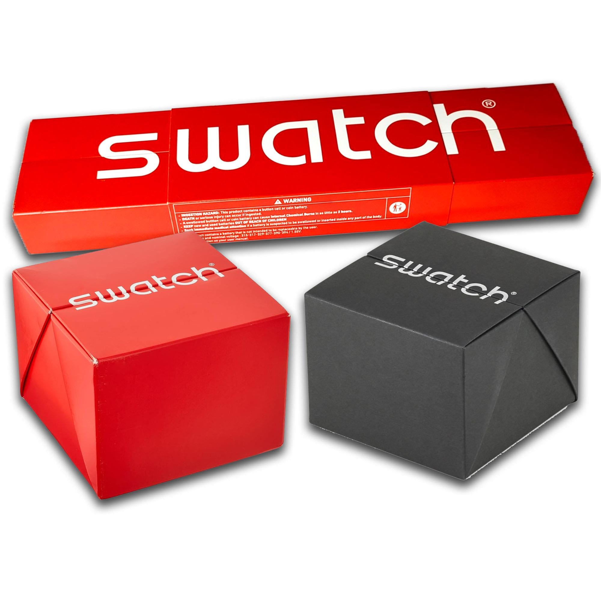 Swatch Originals Camo Flash Chronograph Blau Zifferblatt Silikonarmband Uhr SUSI400