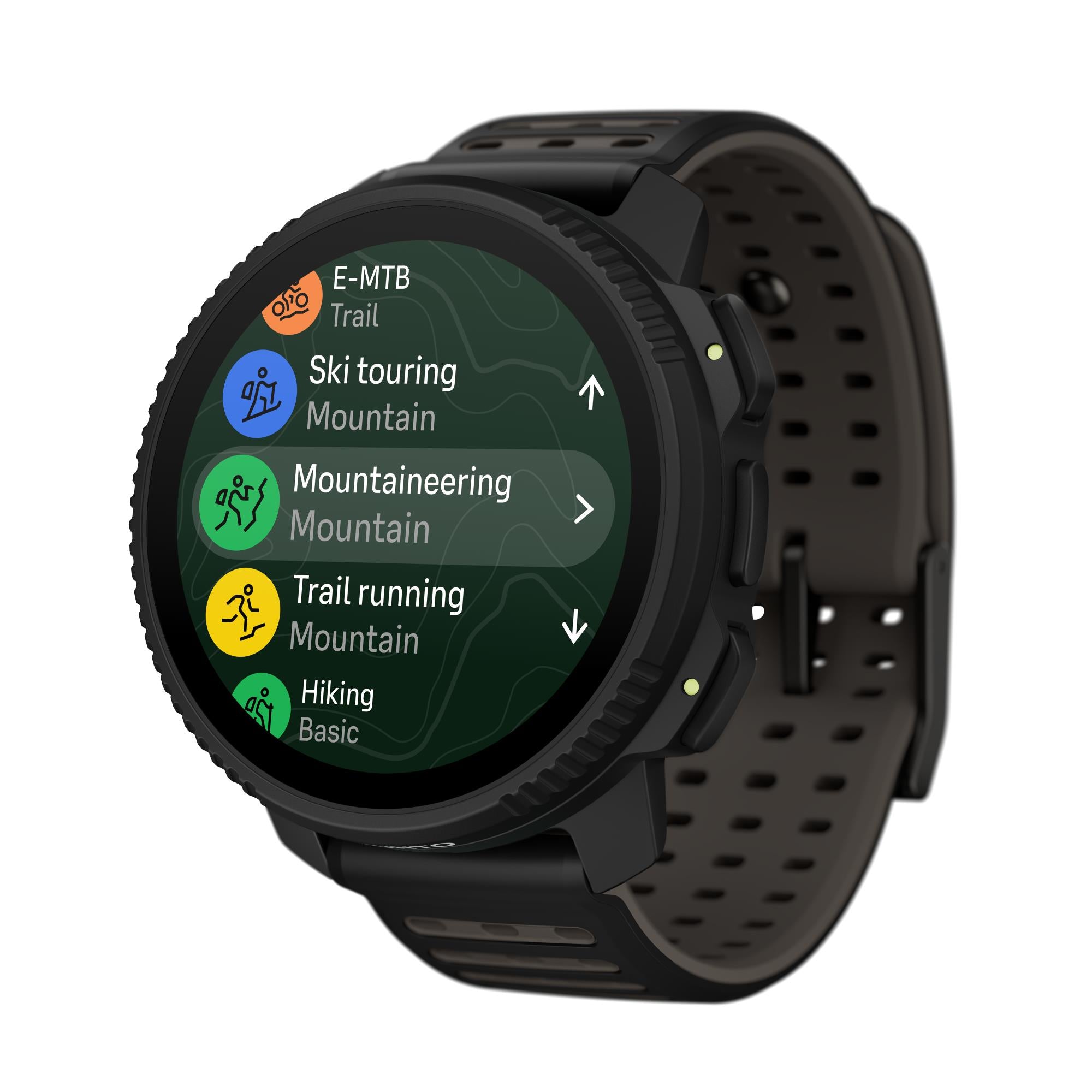 Suunto Vertical 2 All Black AMOLED Digital Silicone Strap Smart Watch SS051204000