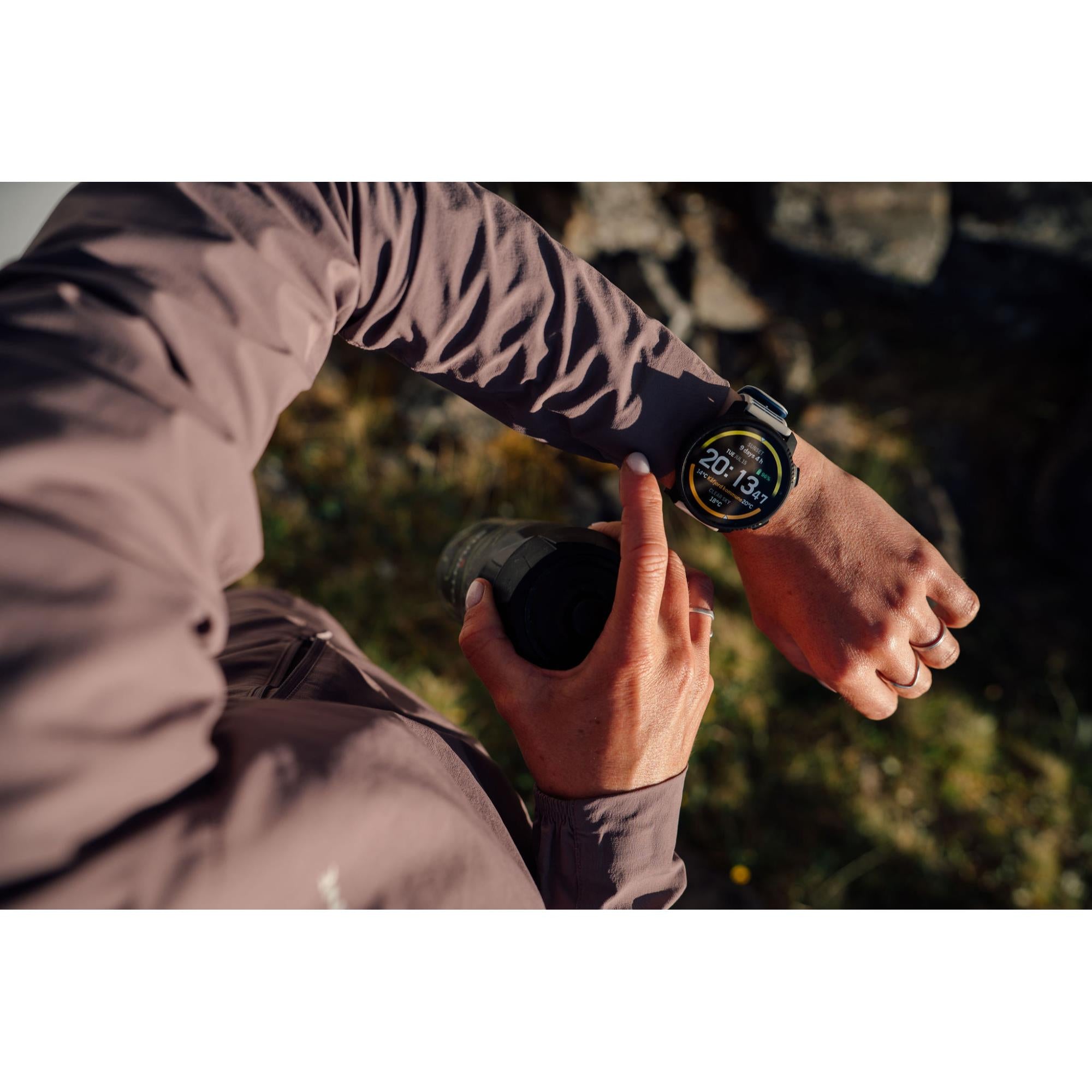 Suunto Vertical 2 Arctic Gray AMOLED Digital Silicone Strap Smart Watch SS051205000