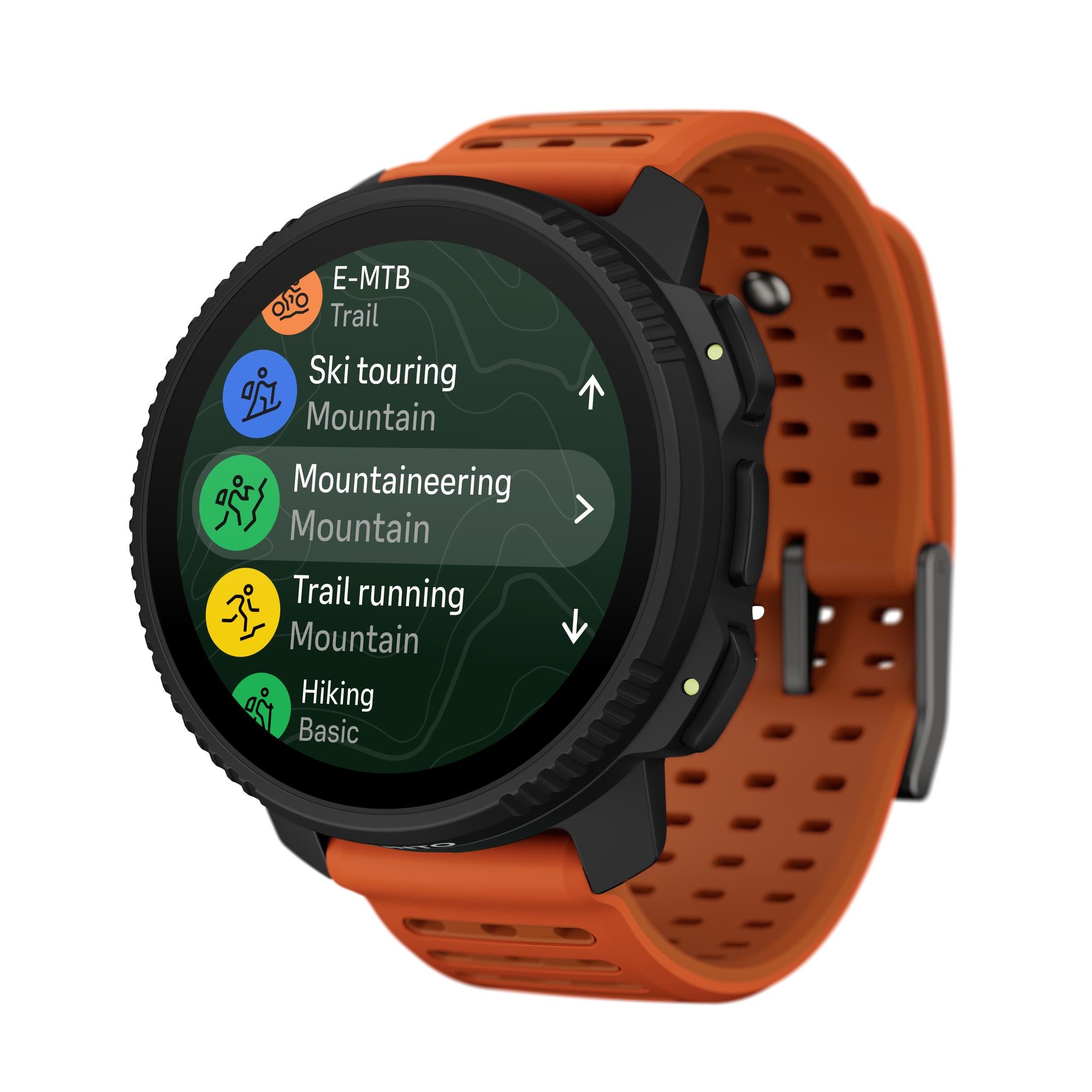 Suunto Vertical 2 Canyon AMOLED Digital Silicone Strap Smart Watch SS051206000