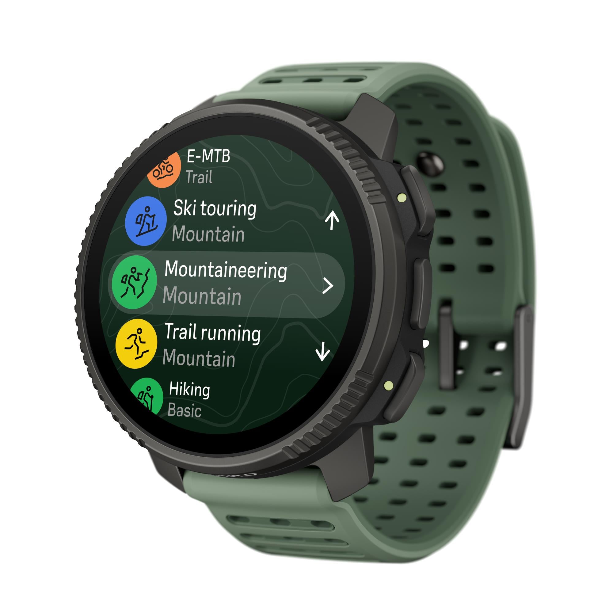 Suunto Vertical 2 Titanium Sage AMOLED Digital Silicone Smart Watch SS051209000