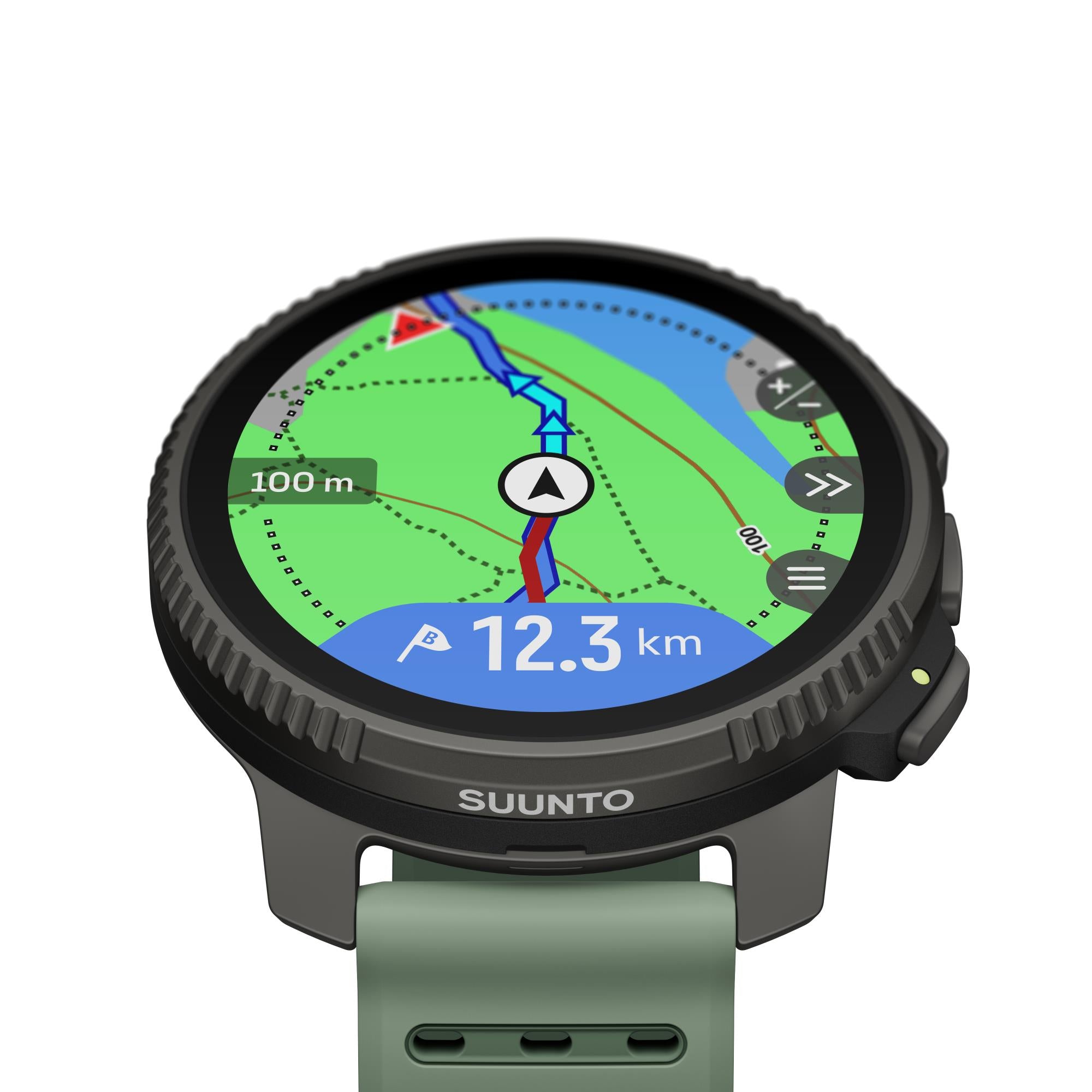 Suunto Vertical 2 Titanium Sage AMOLED Digital Silicone Smart Watch SS051209000