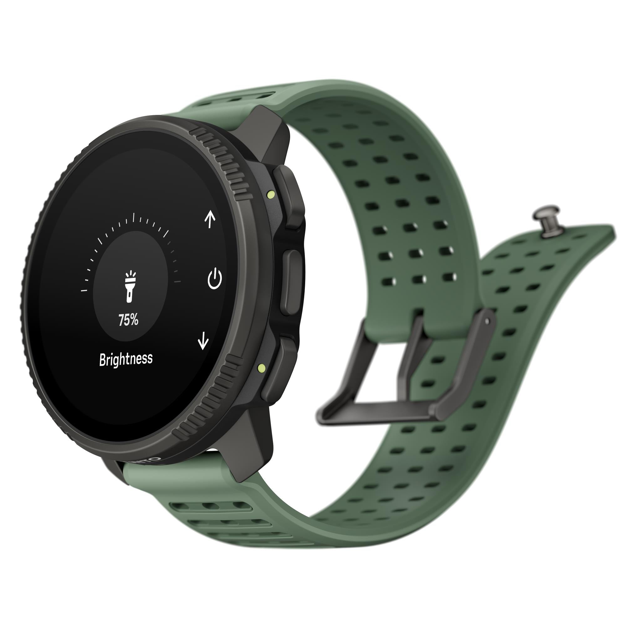 Suunto Vertical 2 Titanium Sage AMOLED Digital Silicone Smart Watch SS051209000