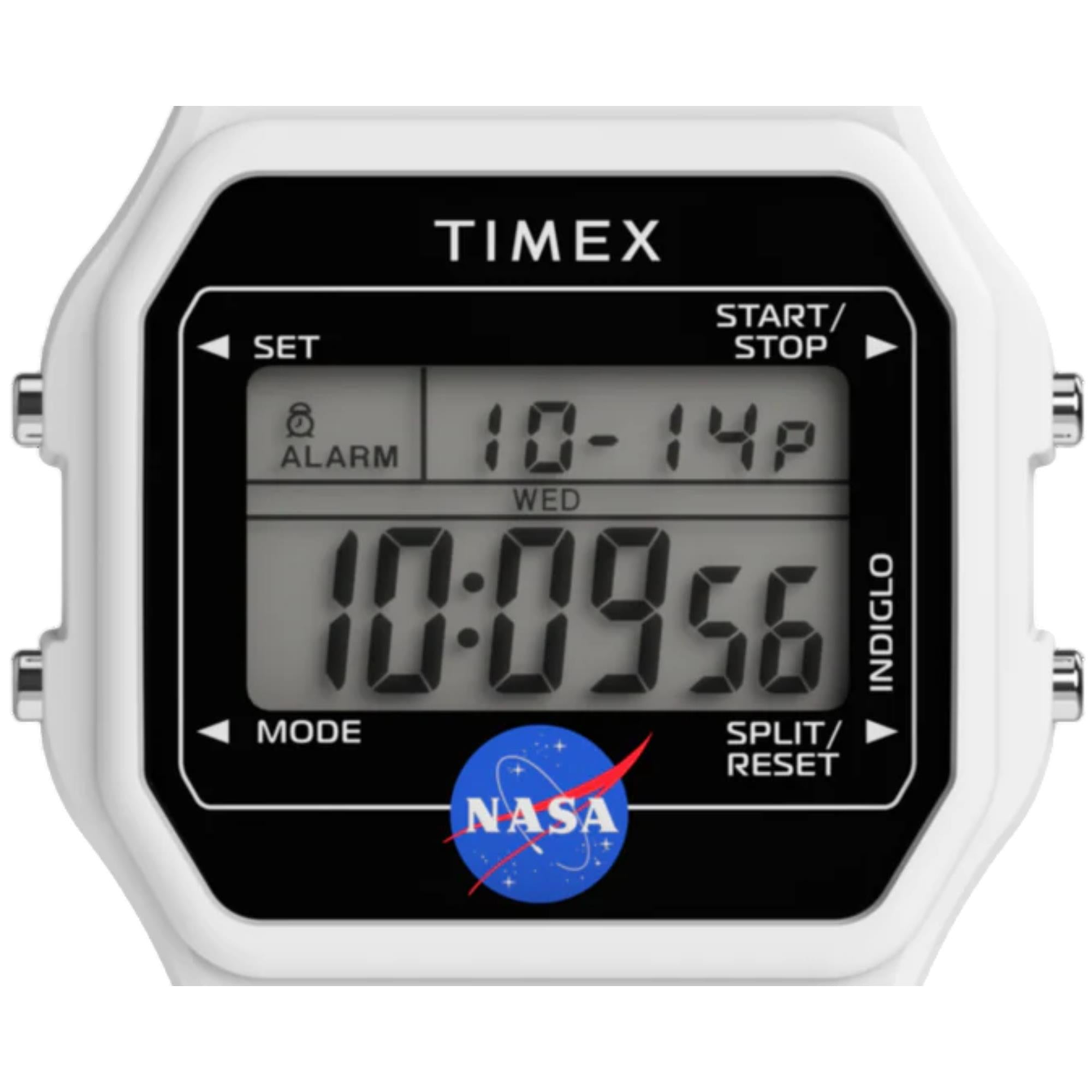Timex Main Street NASA Artemis Digital Harzarmband Uhr TW2Y13500