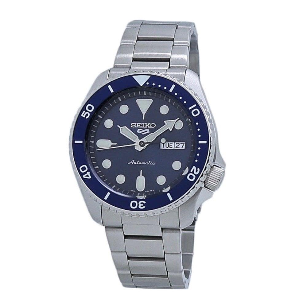 Seiko 5 Sports Blue Dial Silver Stainless Steel Automatic Men's Watch SRPD51K1