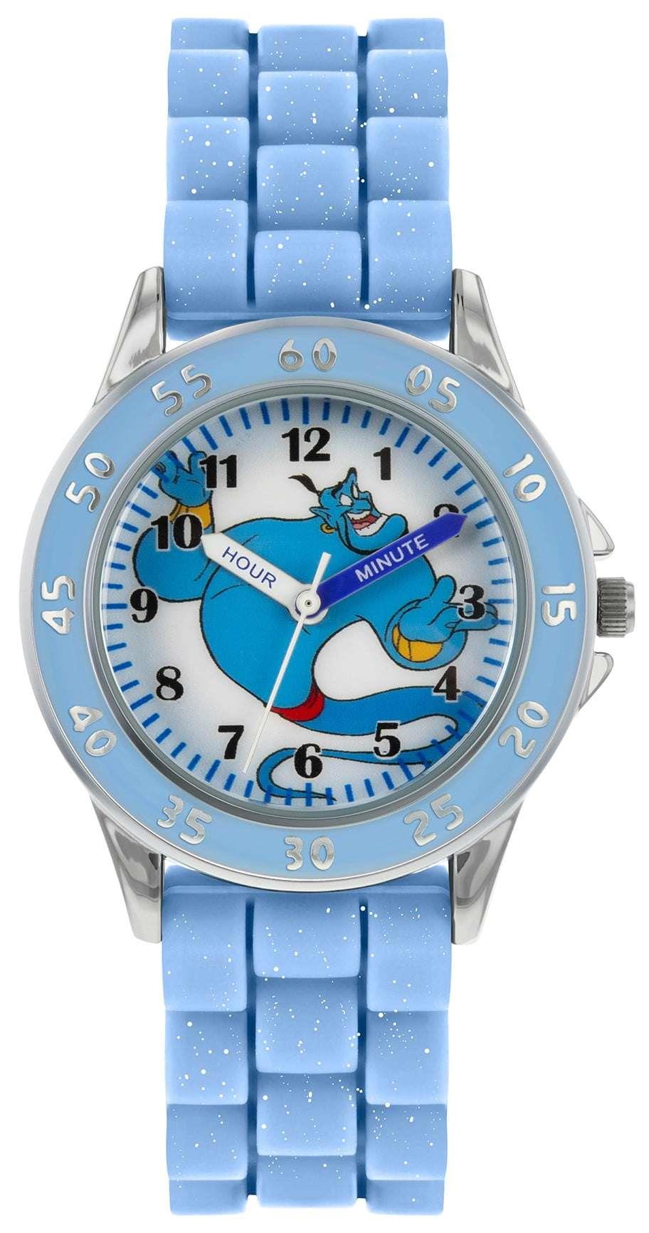 Disney Genie Quarz Blaues Gummiarmband Time Teacher Blaues Zifferblatt Jungen Uhr GNI9000