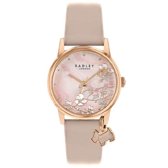 Radley Botanischer Garten Lila Zifferblatt Lederarmband Damen Uhr RY2884