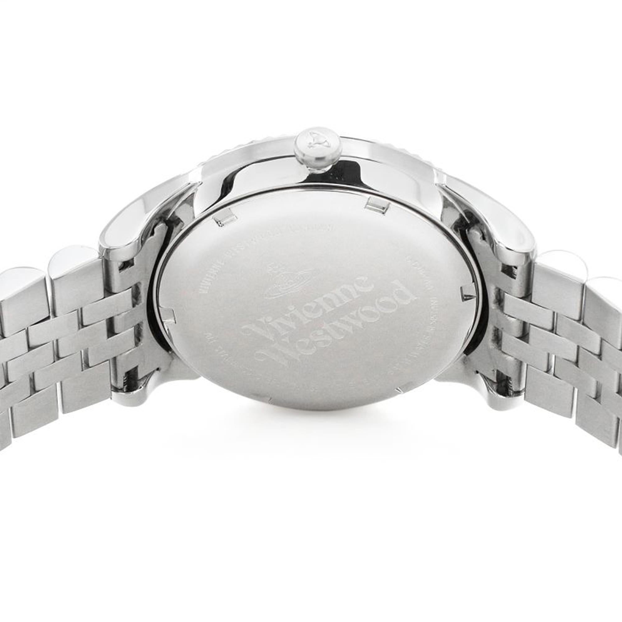 Vivienne Westwood Seymour Quarz Silbernes Zifferblatt Silber Edelstahlarmband Damen Uhr VV240SLSL