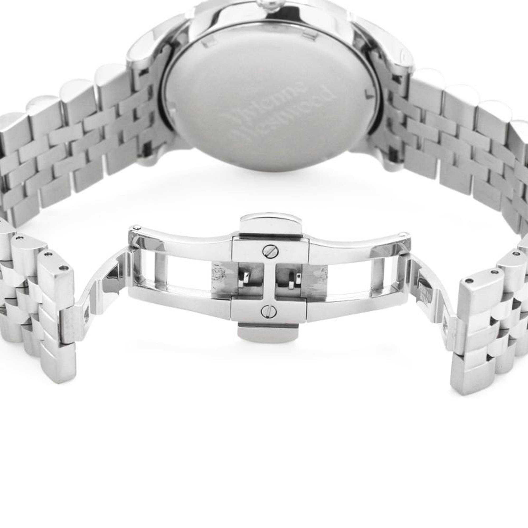 Vivienne Westwood Seymour Quarz Silbernes Zifferblatt Silber Edelstahlarmband Damen Uhr VV240SLSL