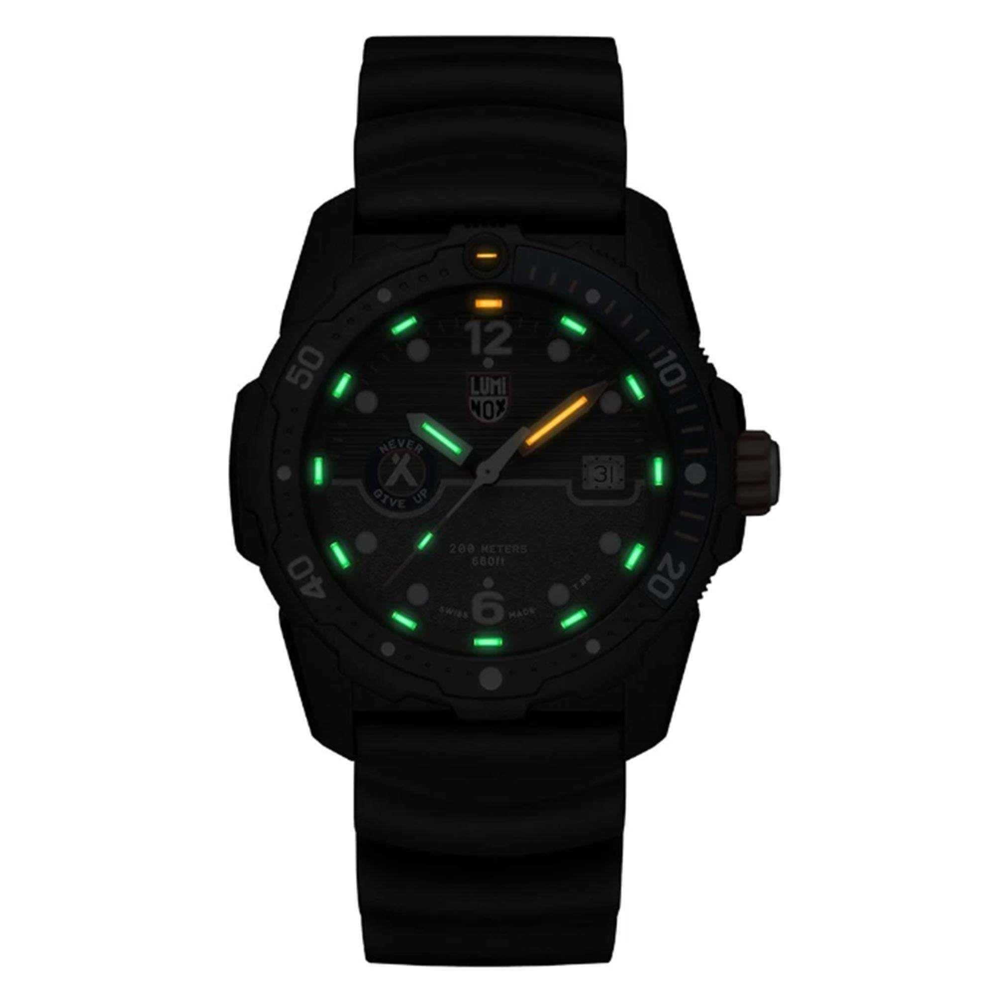 Luminox Bear Grylls Survival SEA 3720 Serie Schwarzes Zifferblatt Herren Uhr XB.3723