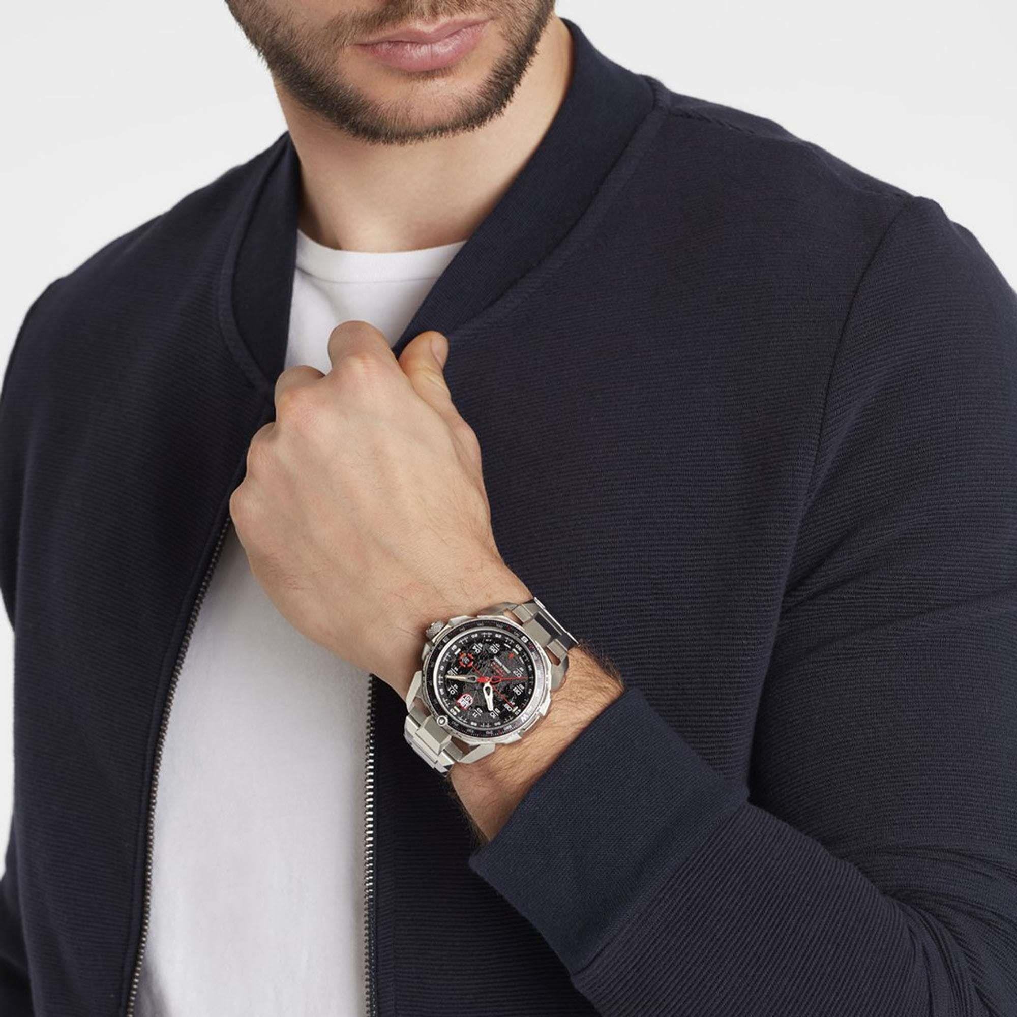 Luminox Ice-Sar Arctic Quarz Schwarzes Zifferblatt Silber Edelstahl Herren Uhr XL.1202 UVP ?755