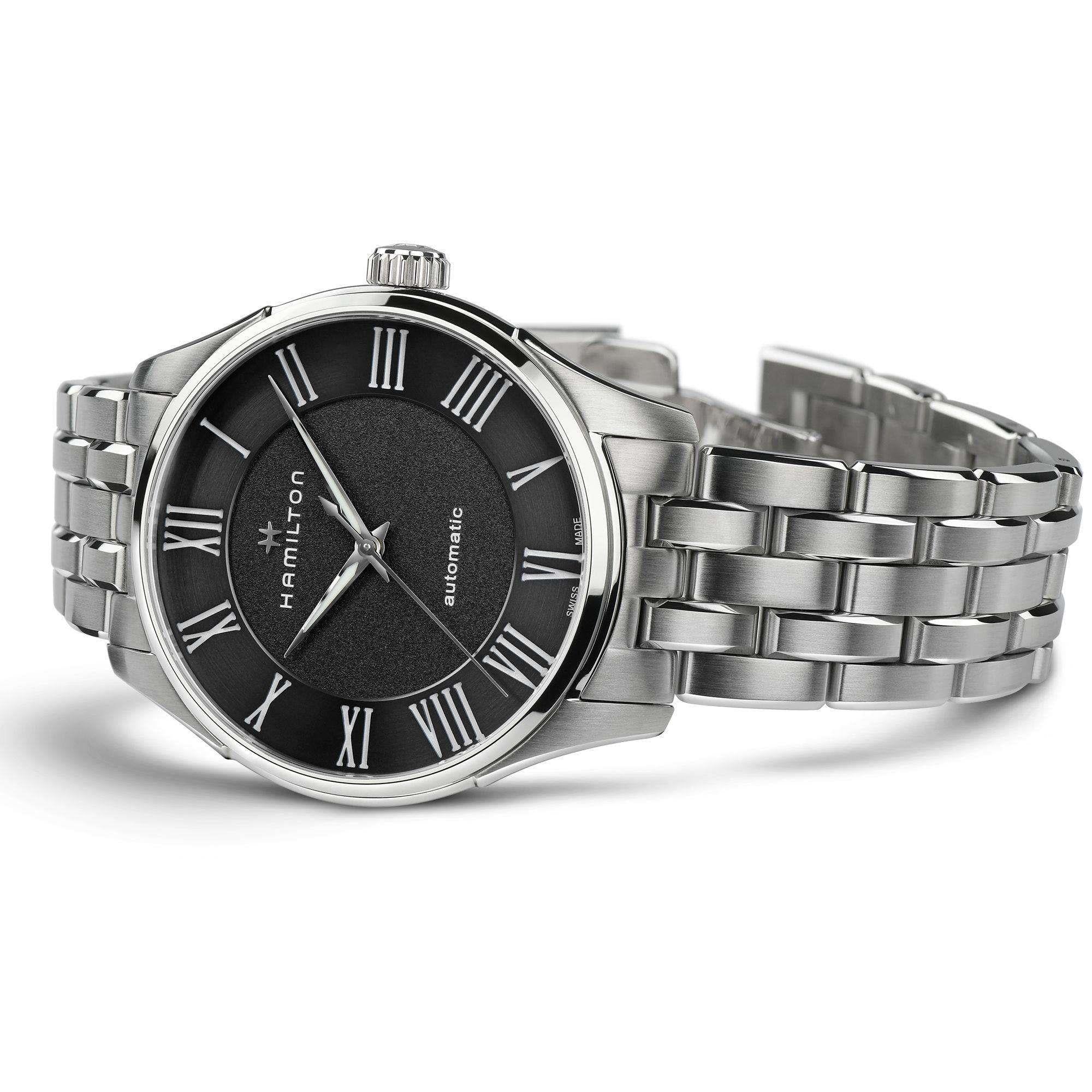 Hamilton Jazzmaster 40mm Black Dial Steel Mens Automatic Watch H42535130