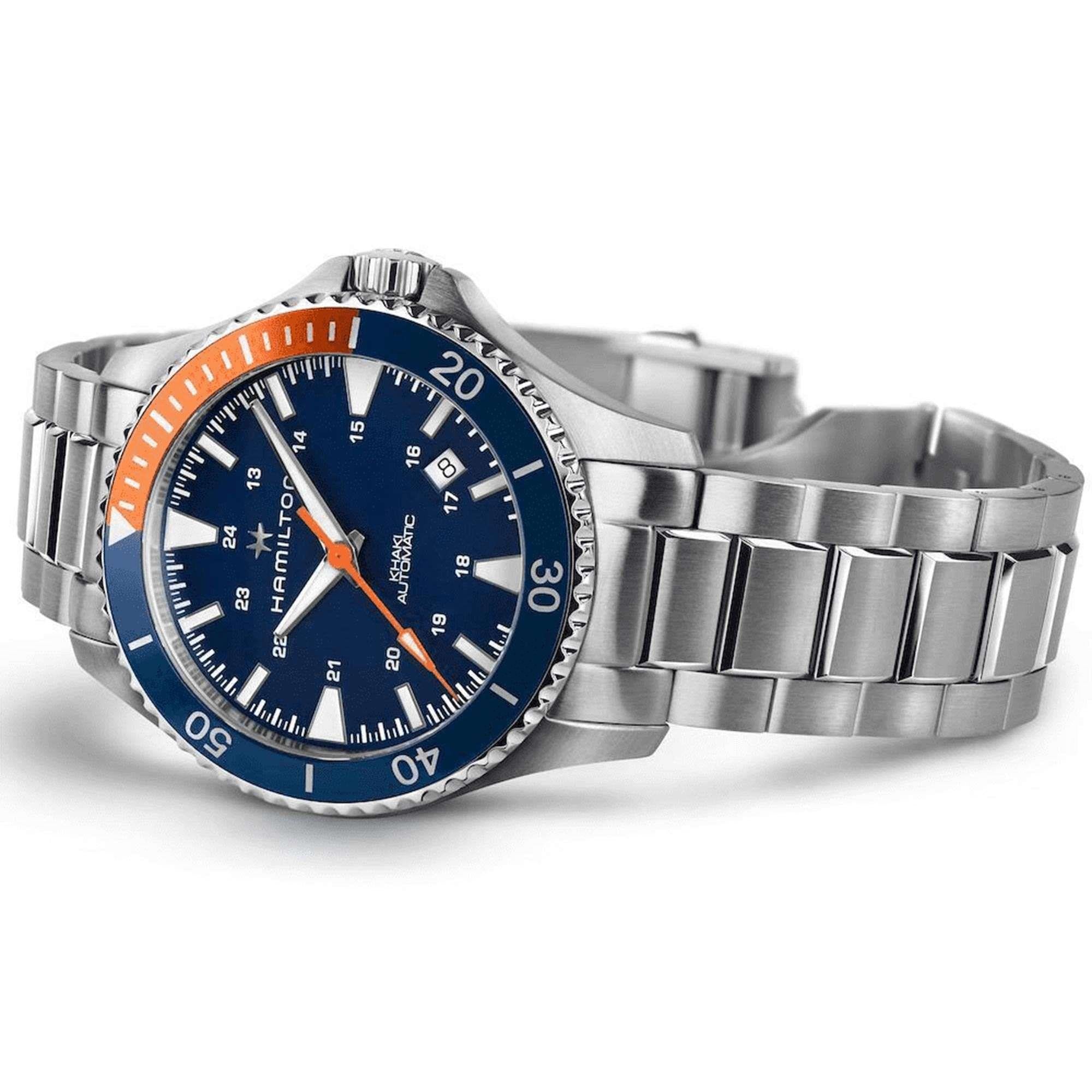 Hamilton Khaki Navy 40mm Blue Dial Steel Mens Automatic Watch H82365141