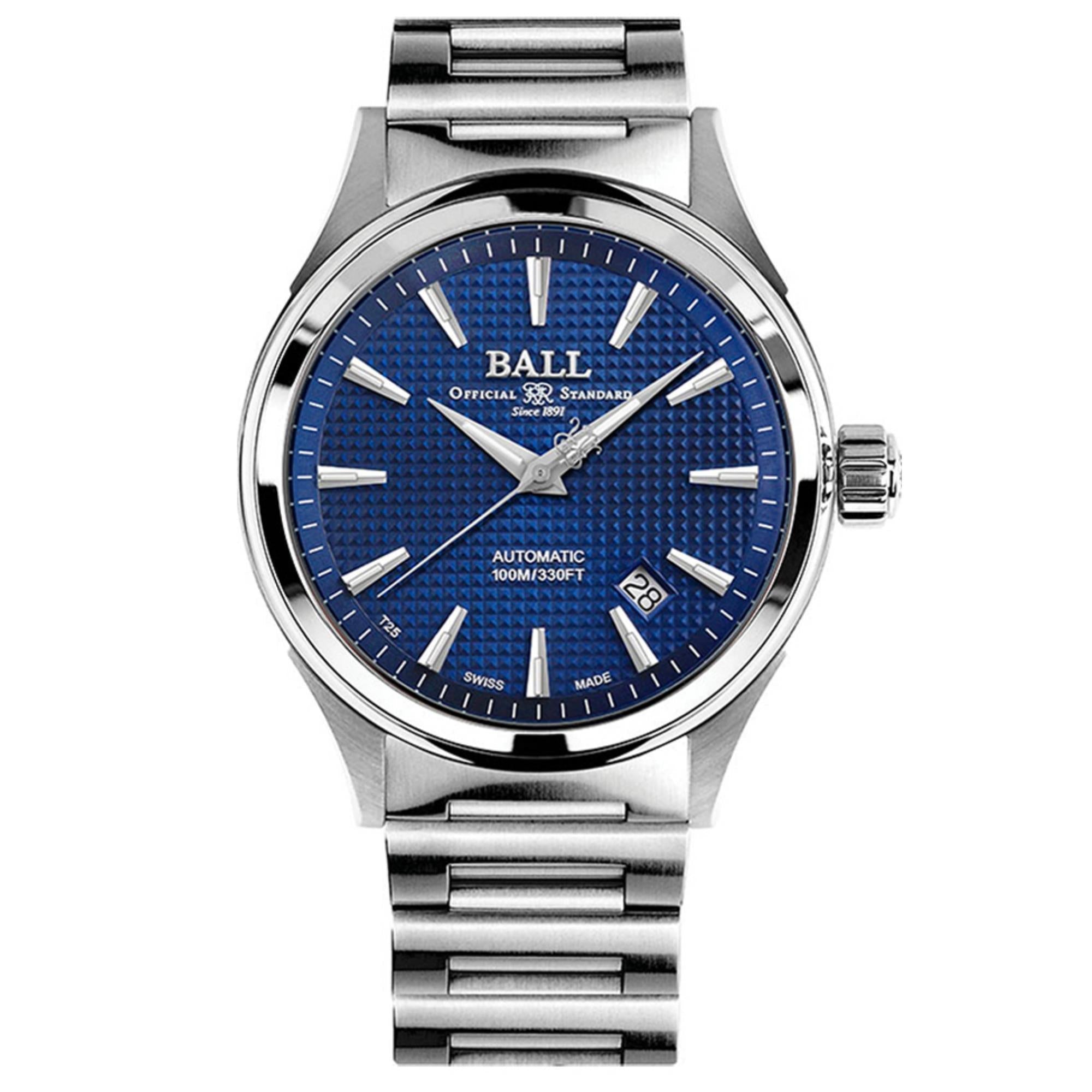 BALL Fireman Victory Automatik Schwarzes Zifferblatt Silber Edelstahl Armband Herren Uhr NM2098C-S5J-BE