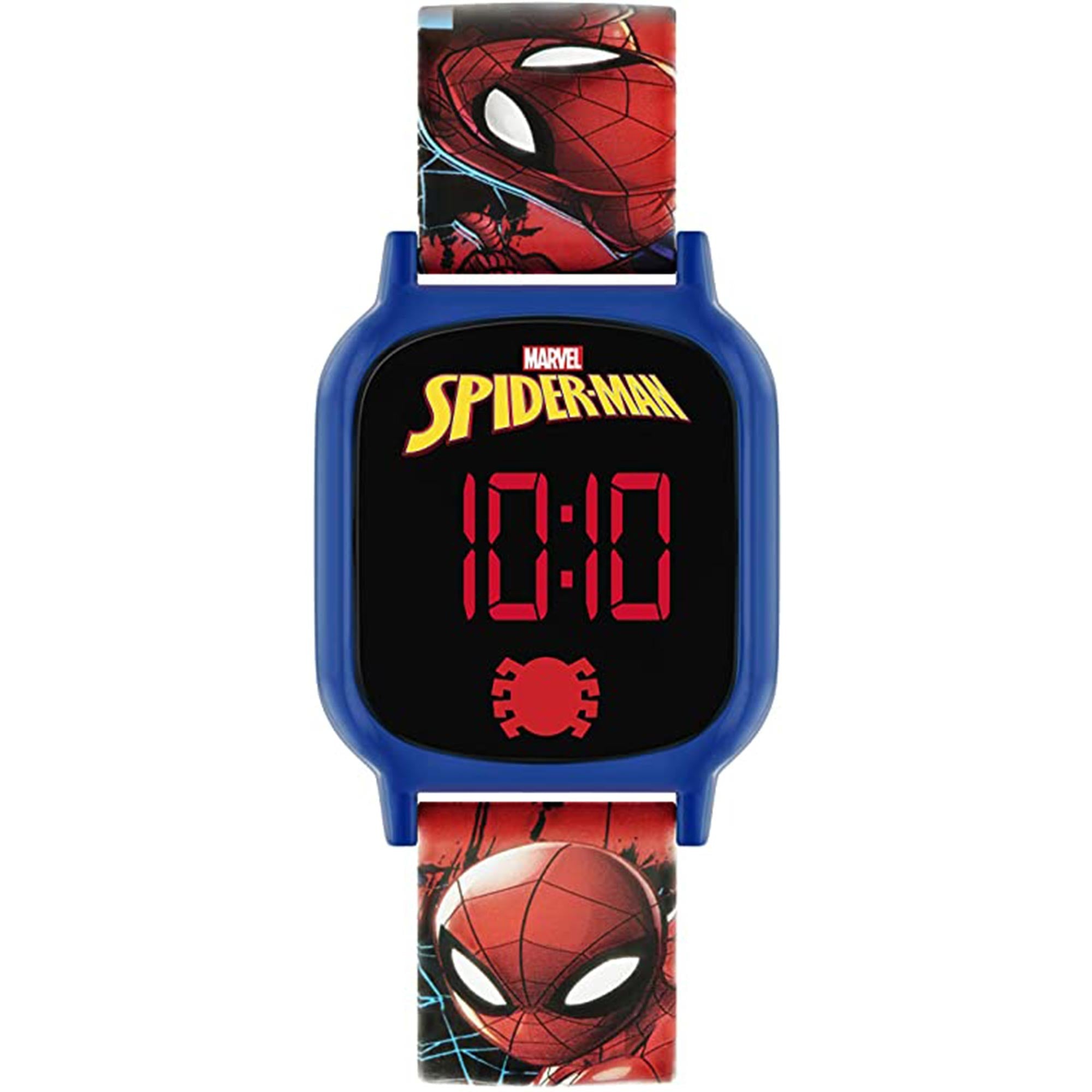 Disney Marvel Spiderman Quarz Digital Zifferblatt Silikonarmband Jungen Uhr SPD4602