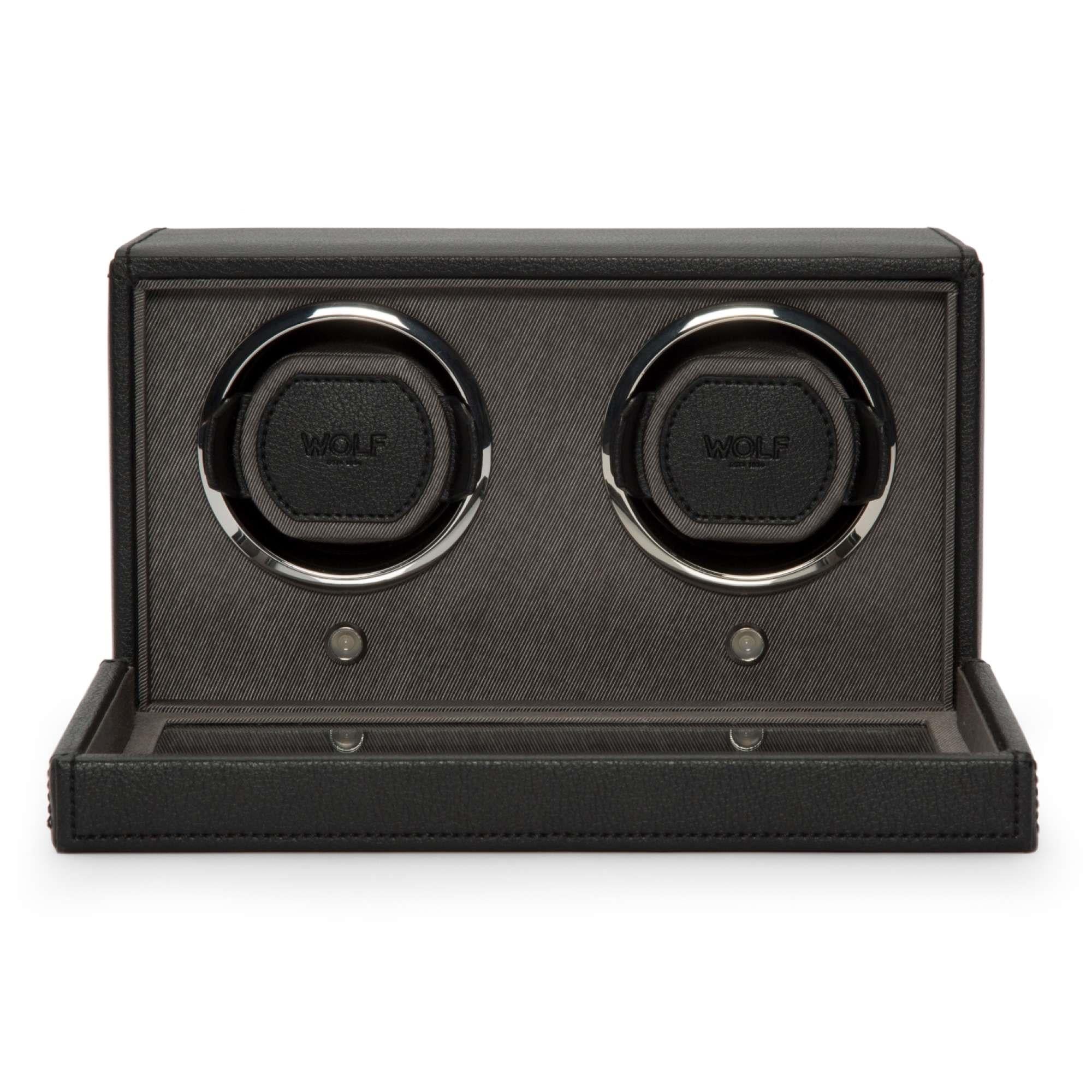 WOLF CUB BLACK DOUBLE WATCH WINDER 461203