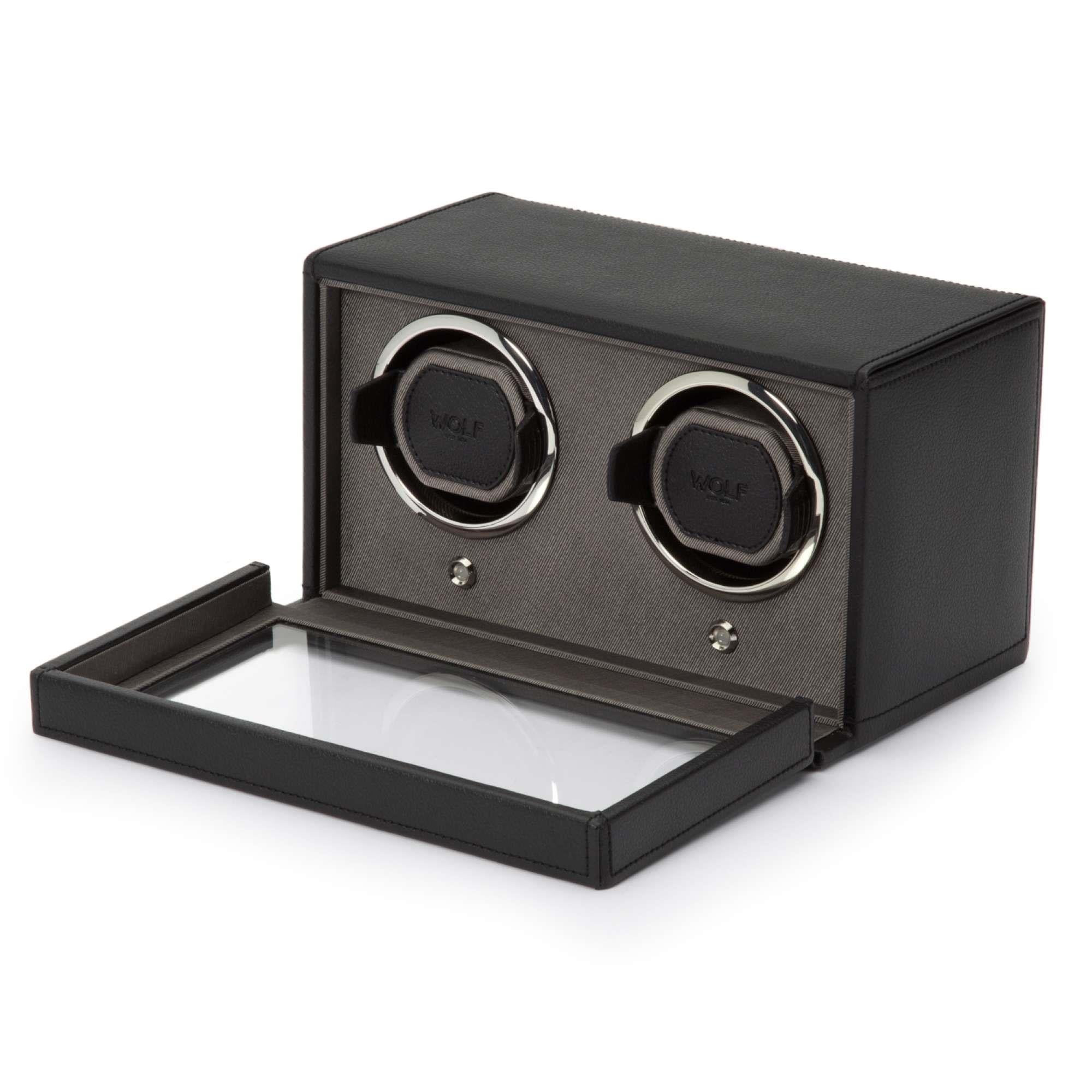 WOLF CUB BLACK DOUBLE WATCH WINDER 461203
