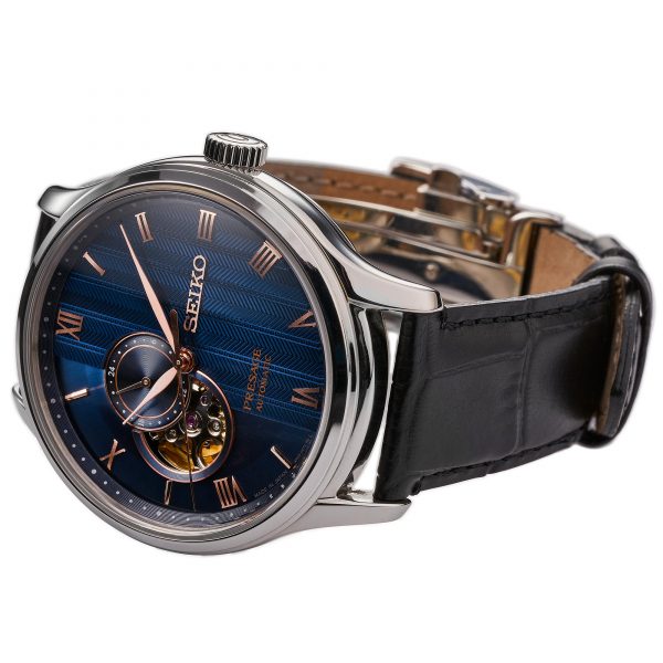 Seiko Presage Japanischer Zen Garten 'Sakura Bei Nacht' Herren Uhr SSA421J1