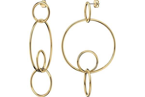 Calvin Klein Clink Gold PVD Stainless Steel Earrings KJ9PJE100100