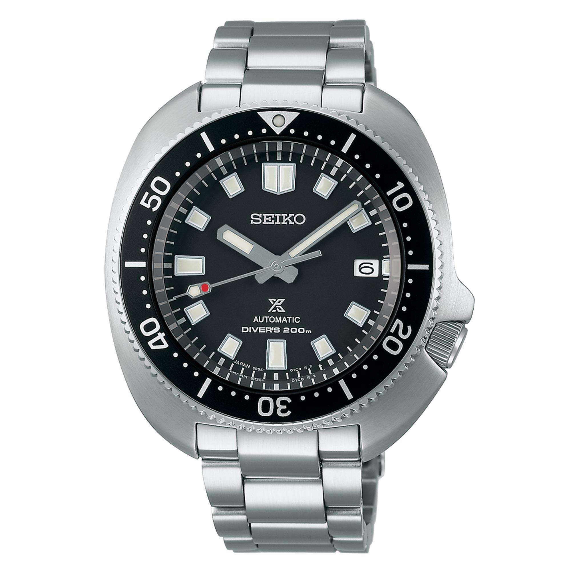 Seiko Prospex Captain Willard Automatik Schwarzes Zifferblatt Edelstahlarmband Herren Uhr SPB151J1