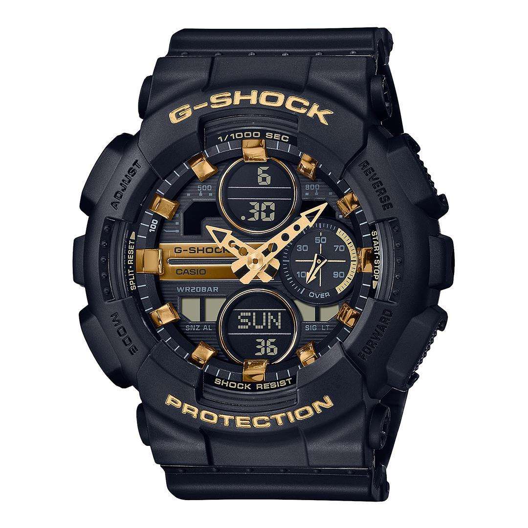 Casio G-Shock Quartz Black Dial Black Silicone Watch GMA-S140M-1AER