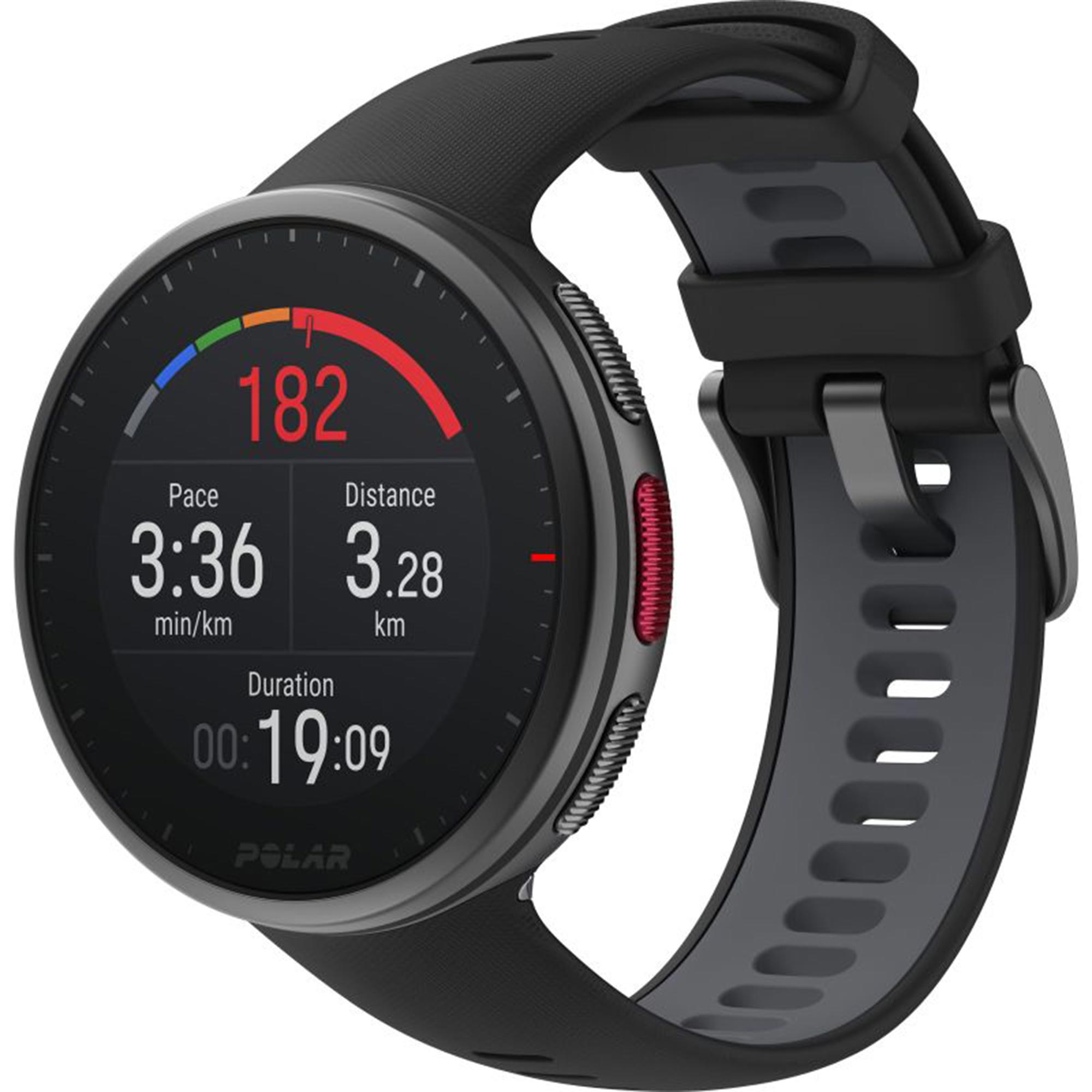 Polar Vantage V2 Quarz Digital Zifferblatt Schwarzes Gummiarmband Smartwatch 90082710