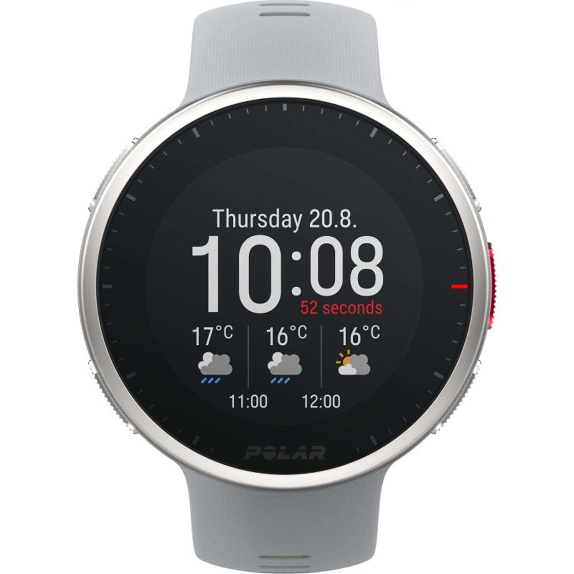 Polar Vantage V2 Quarz Digital Zifferblatt Graues Gummiarmband Smartwatch 90083651