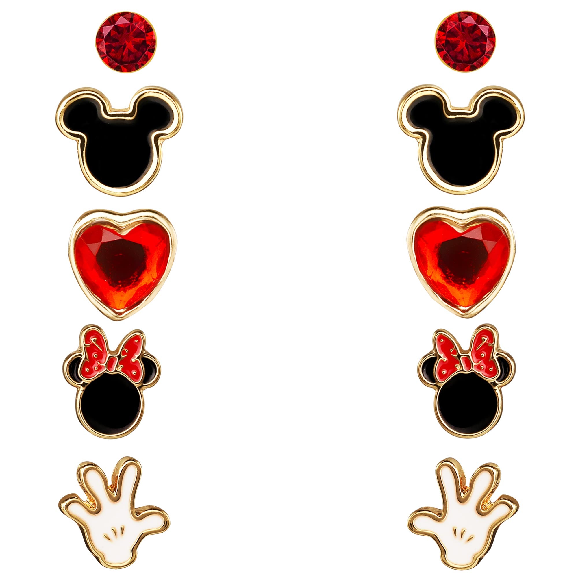Disney Fünf Mickey Mouse Ohrringe Set Damen Schmuck SH00415YL