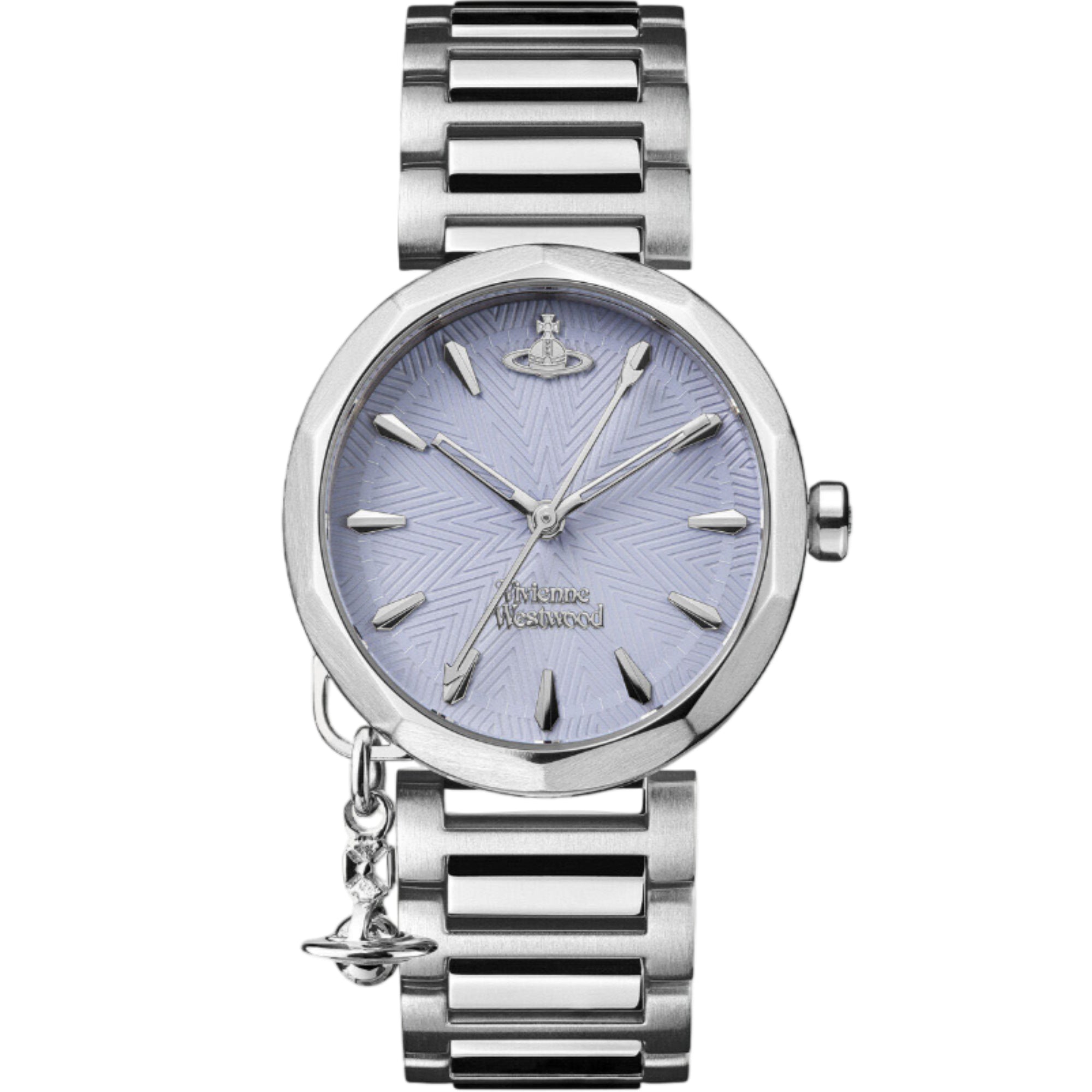 Vivienne Westwood Poplar Quarz Blaues Zifferblatt Stahlarmband Damen Uhr VV246LBLSL