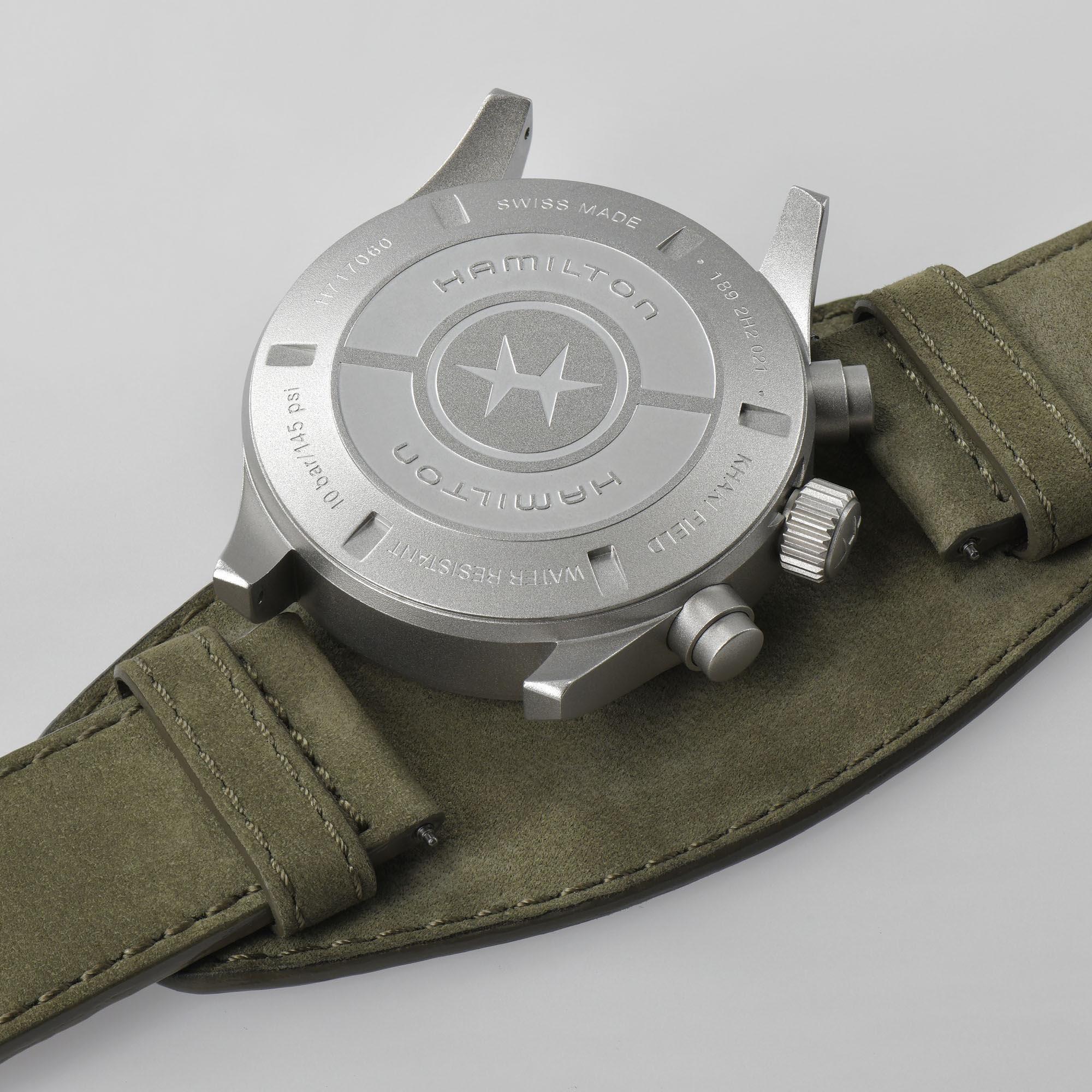 Hamilton Khaki Field 44mm Schwarzes Zifferblatt Leder Herren Automatik Uhr H71706830