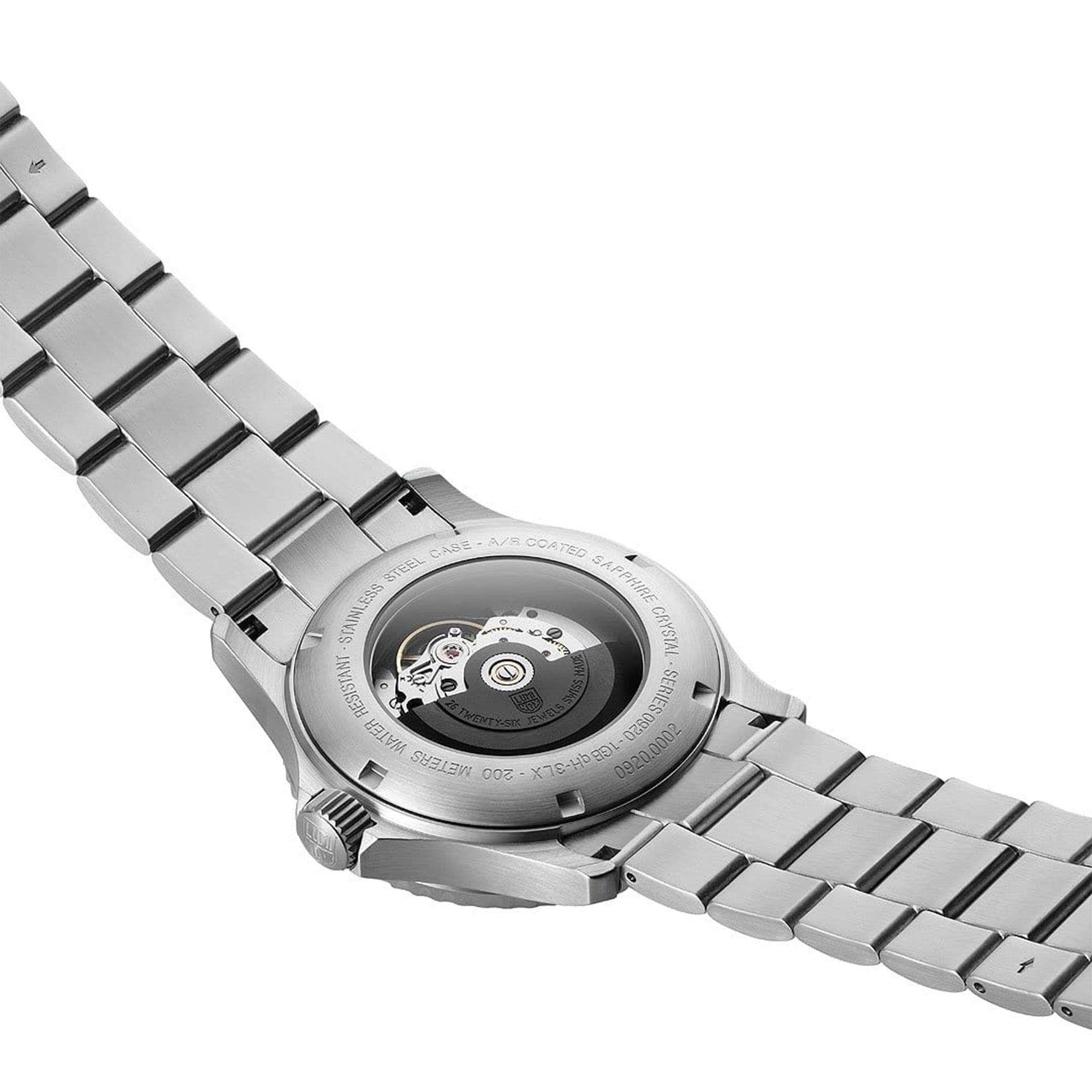 Luminox Sport Timer 0920 Series Automatic Blue Dial Silver Stainless Steel Bracelet Men's Watch XS.0924