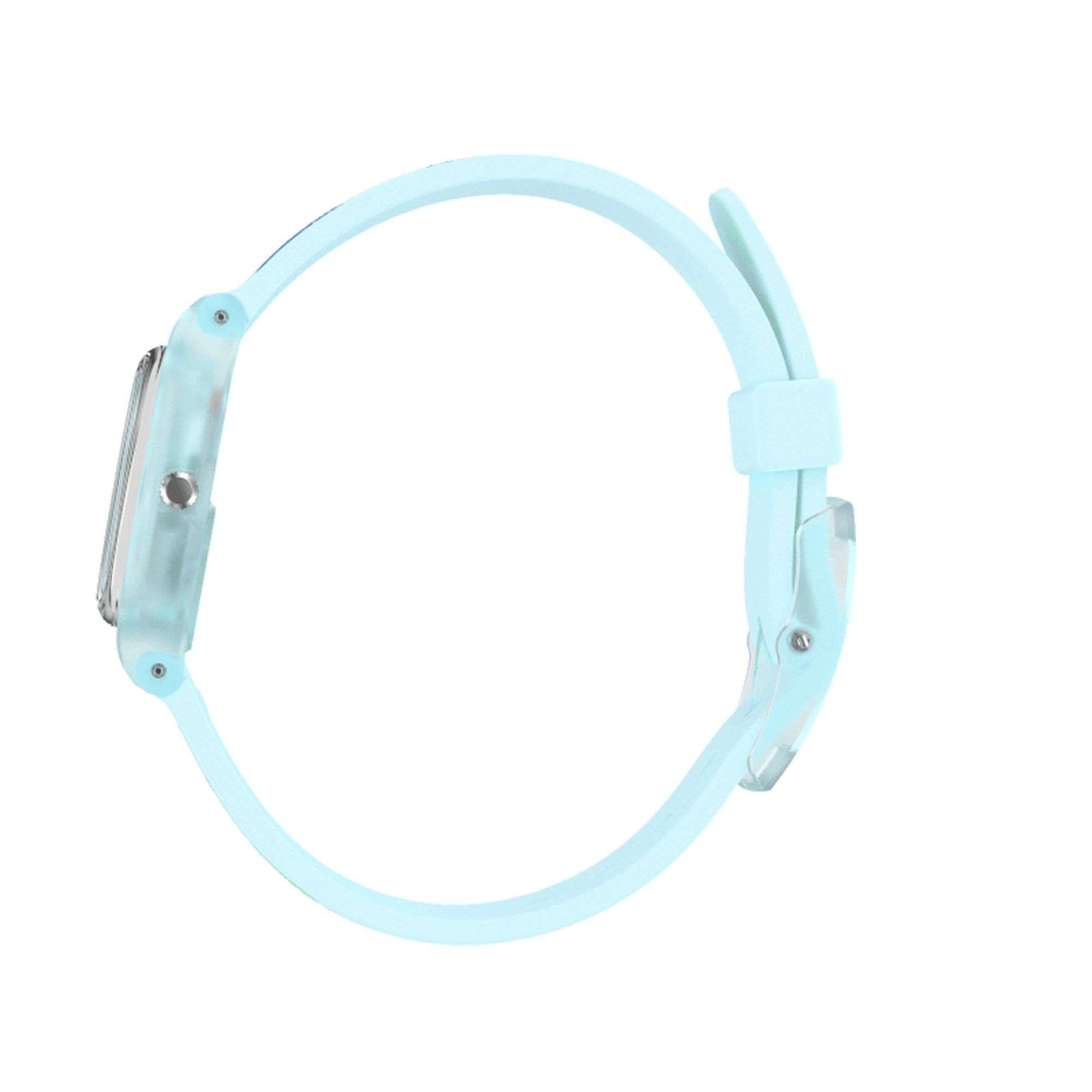 Swatch Original Gent Quarz Blaues Zifferblatt Blaues Silikonarmband LN157