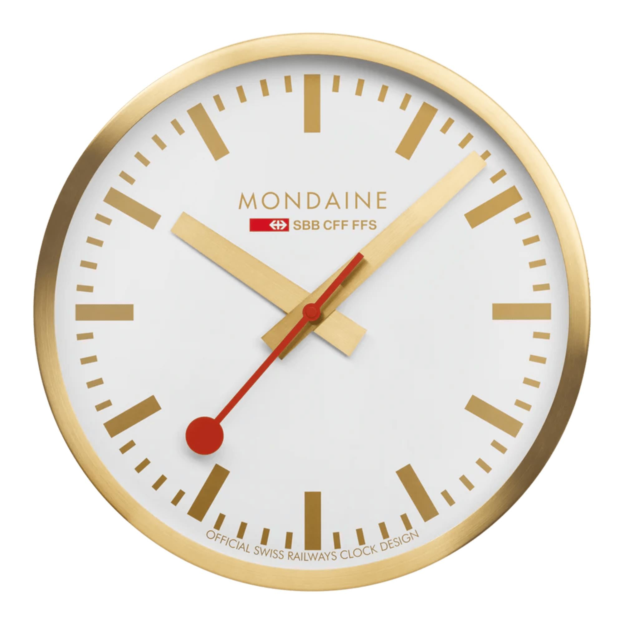 Mondaine Gold Wall Clock A990.CLOCK.17SBG