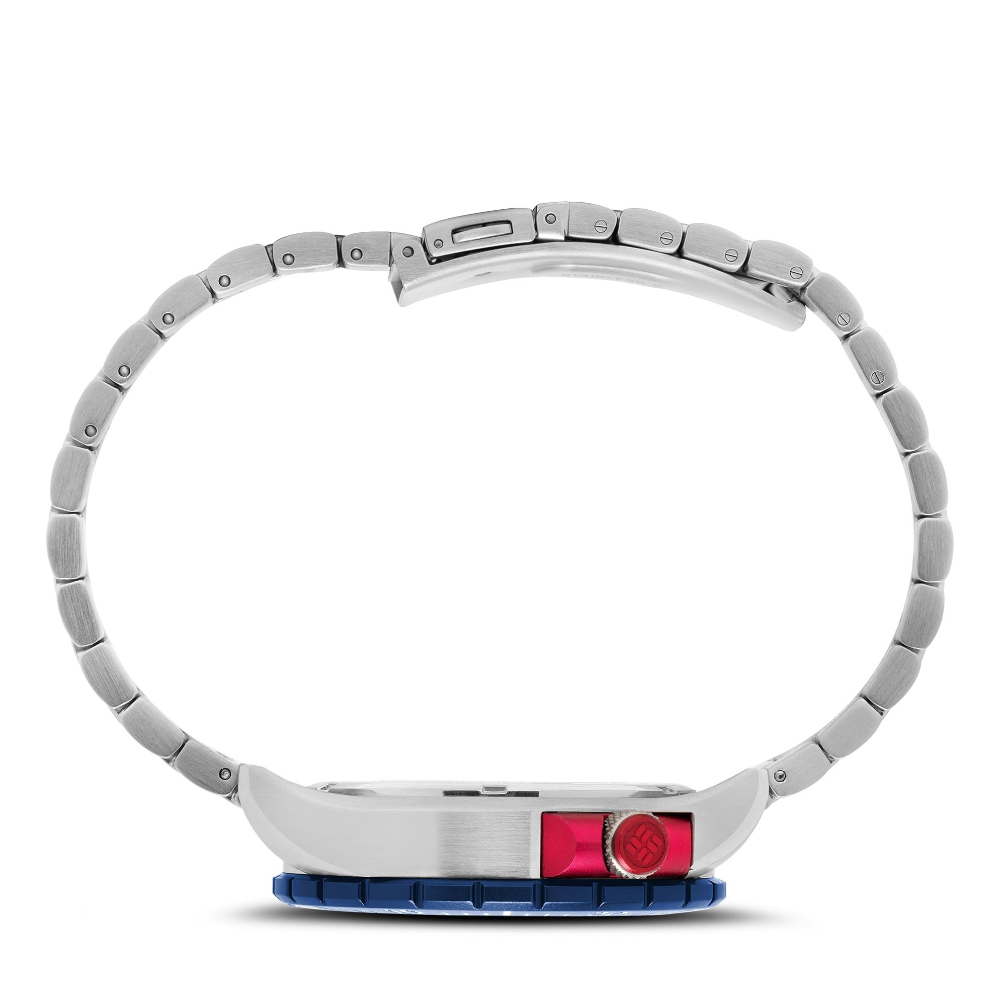 Columbia Pacific Outlander Tauchen Quarz Weißes Zifferblatt Edelstahlarmband Herrenarmbanduhr CSC04-008