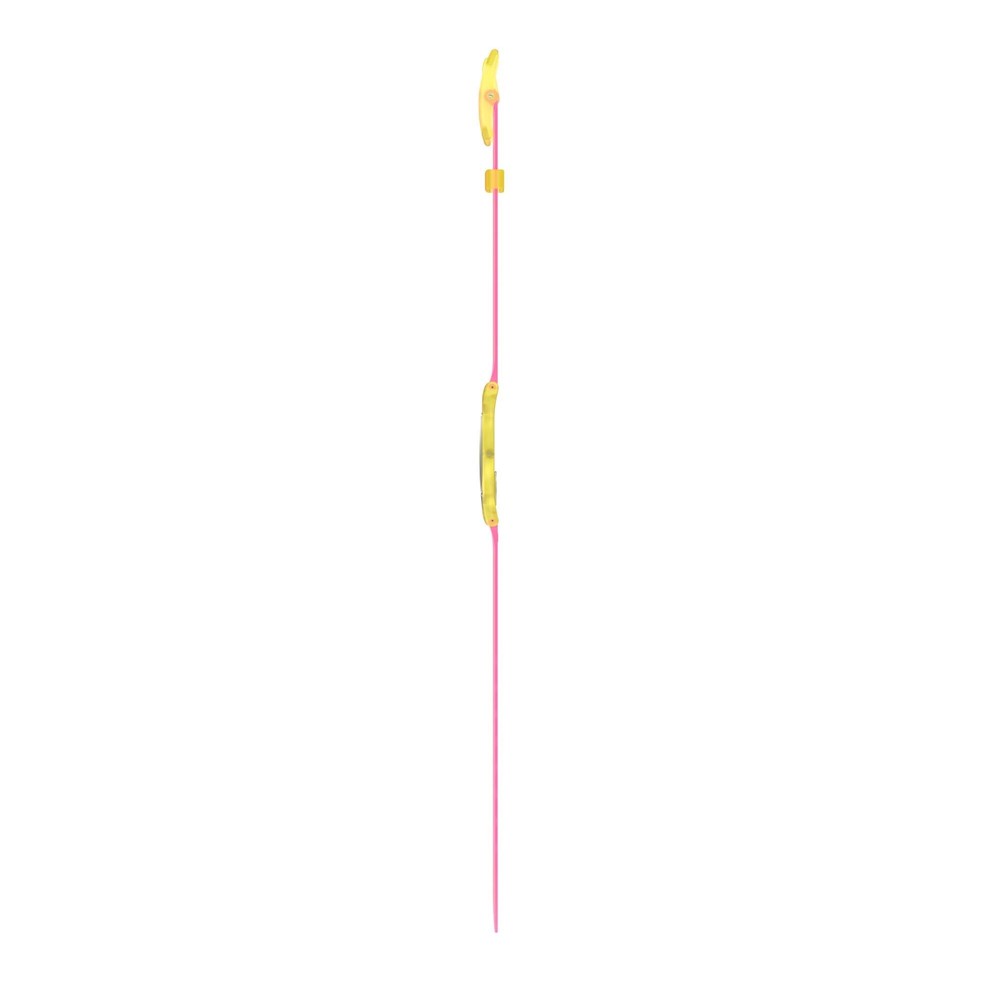 Swatch Supriya Lele India Rose 01 Quartz Yellow Dial Silicone Strap Ladies Watch SS08Z101