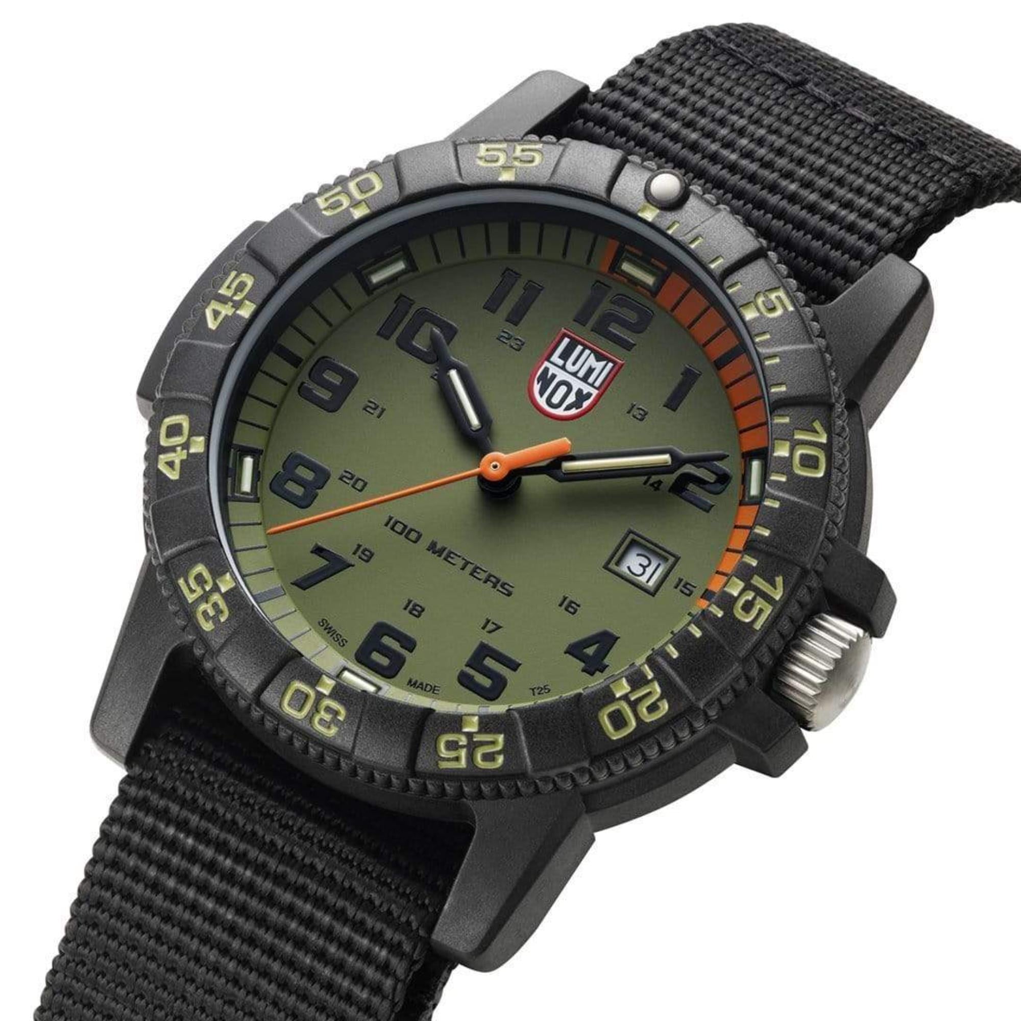 Luminox Meeresschildkröte Riese 0320 Serie Grünes Zifferblatt Herren Uhr XS.0337