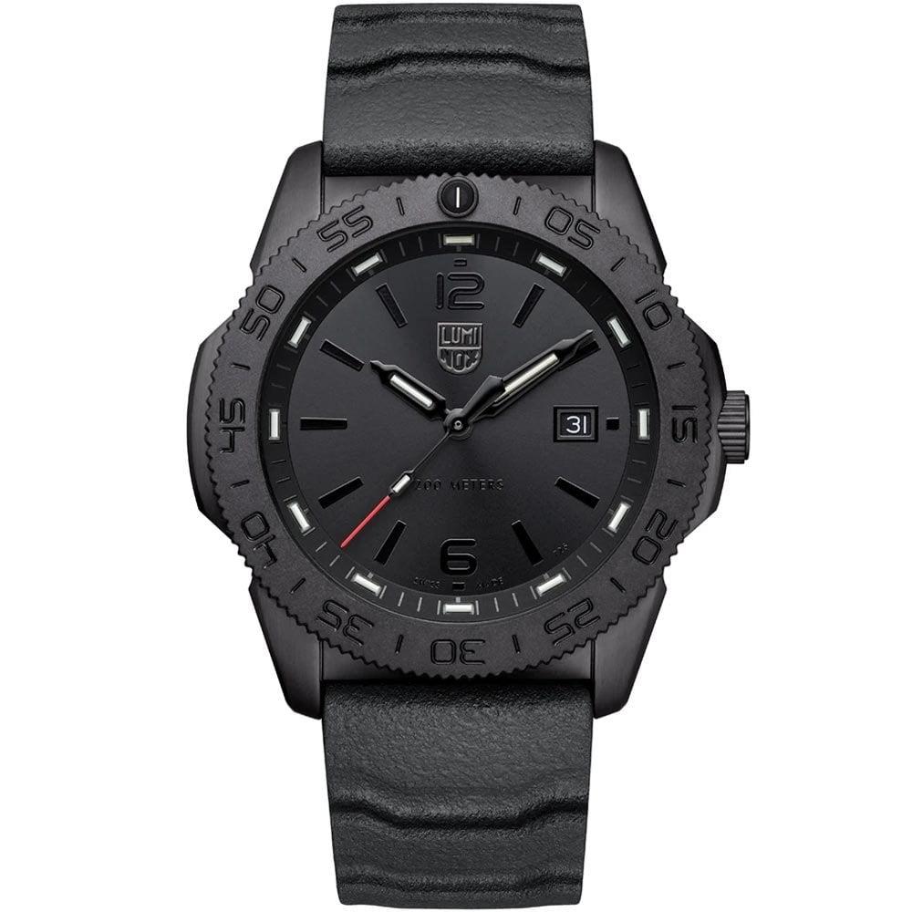 Luminox Pacific Diver Quarzbewegung Schwarzes Zifferblatt Gummiarmband Herren Uhr XS.3121.BO