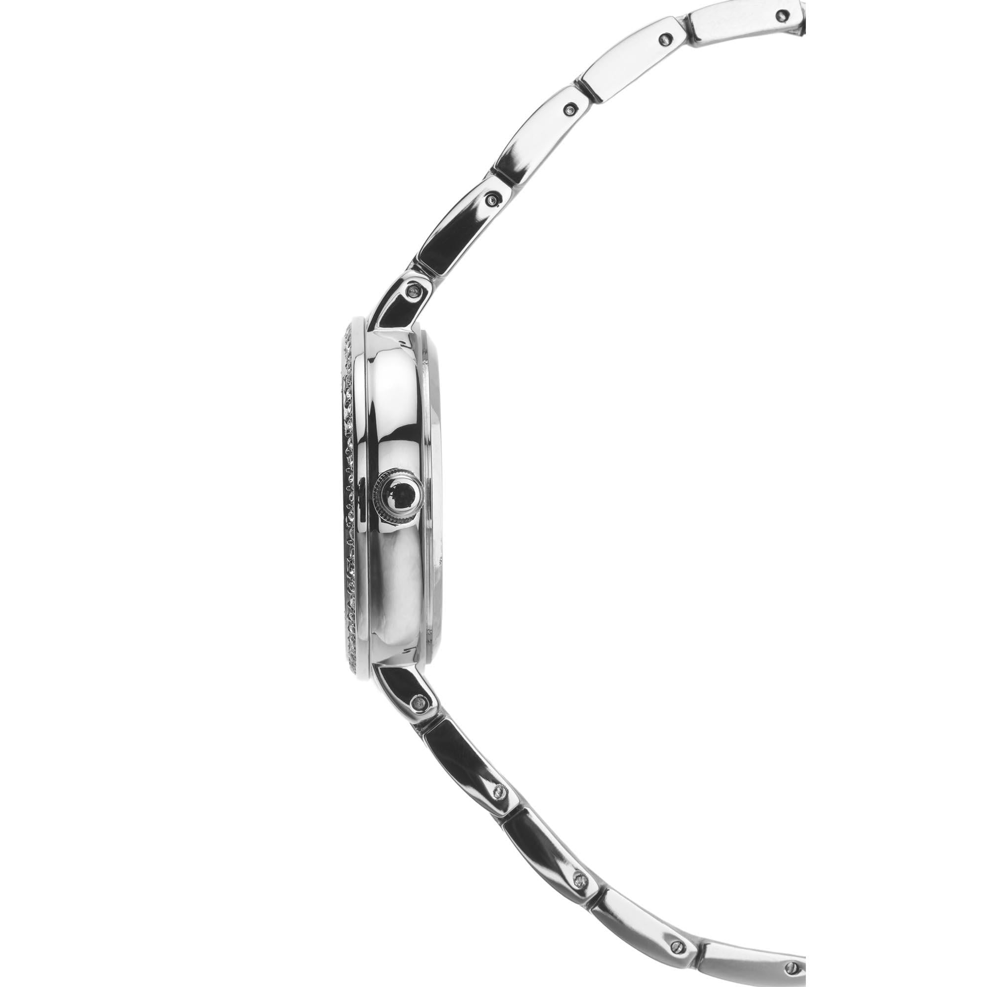 Seksy Classic Quartz Silver Dial Silver PVD Brass Bracelet Ladies Watch 2371