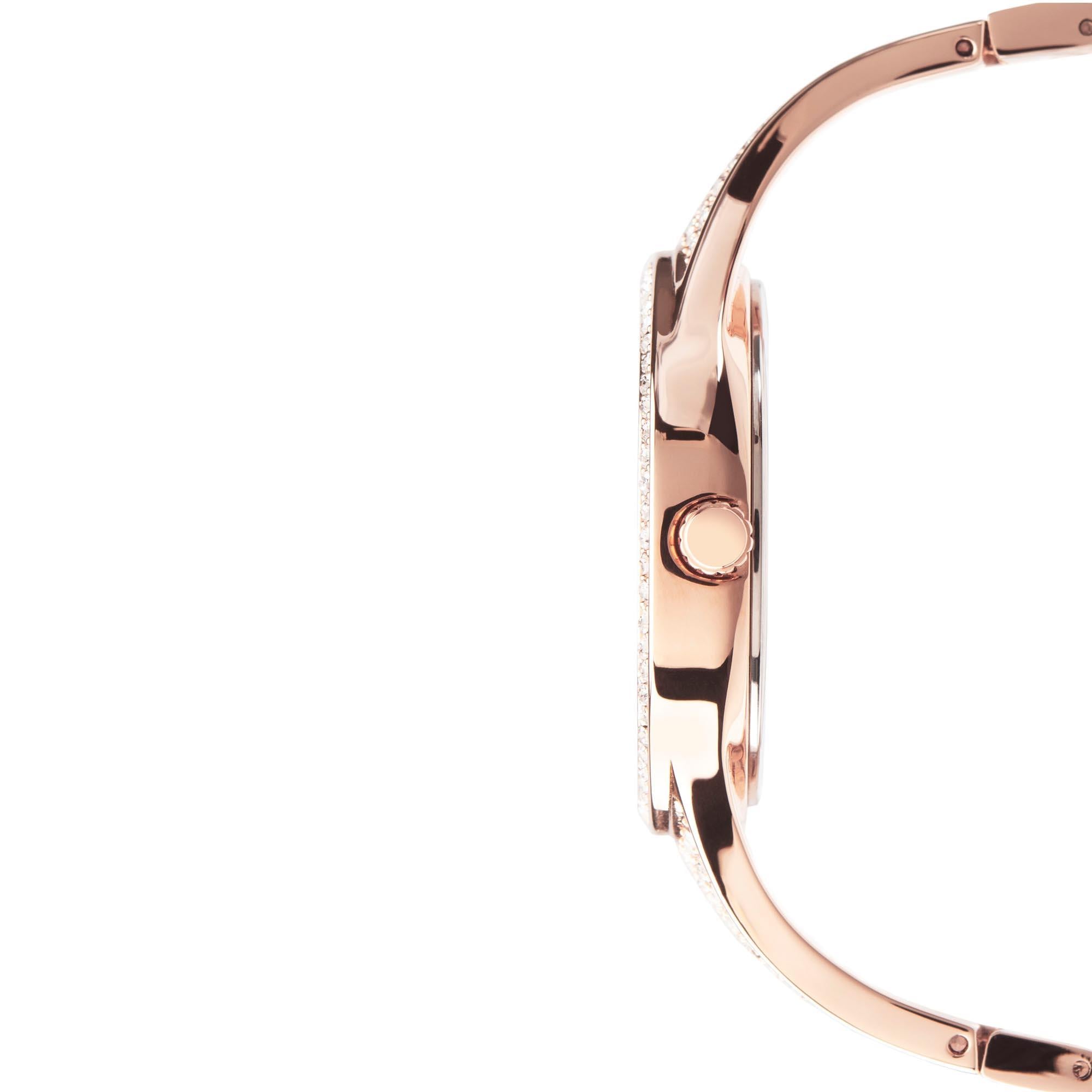 Seksy Quarz Roségold Zifferblatt Roségold PVD Edelstahl Armband Damen Uhr 2669
