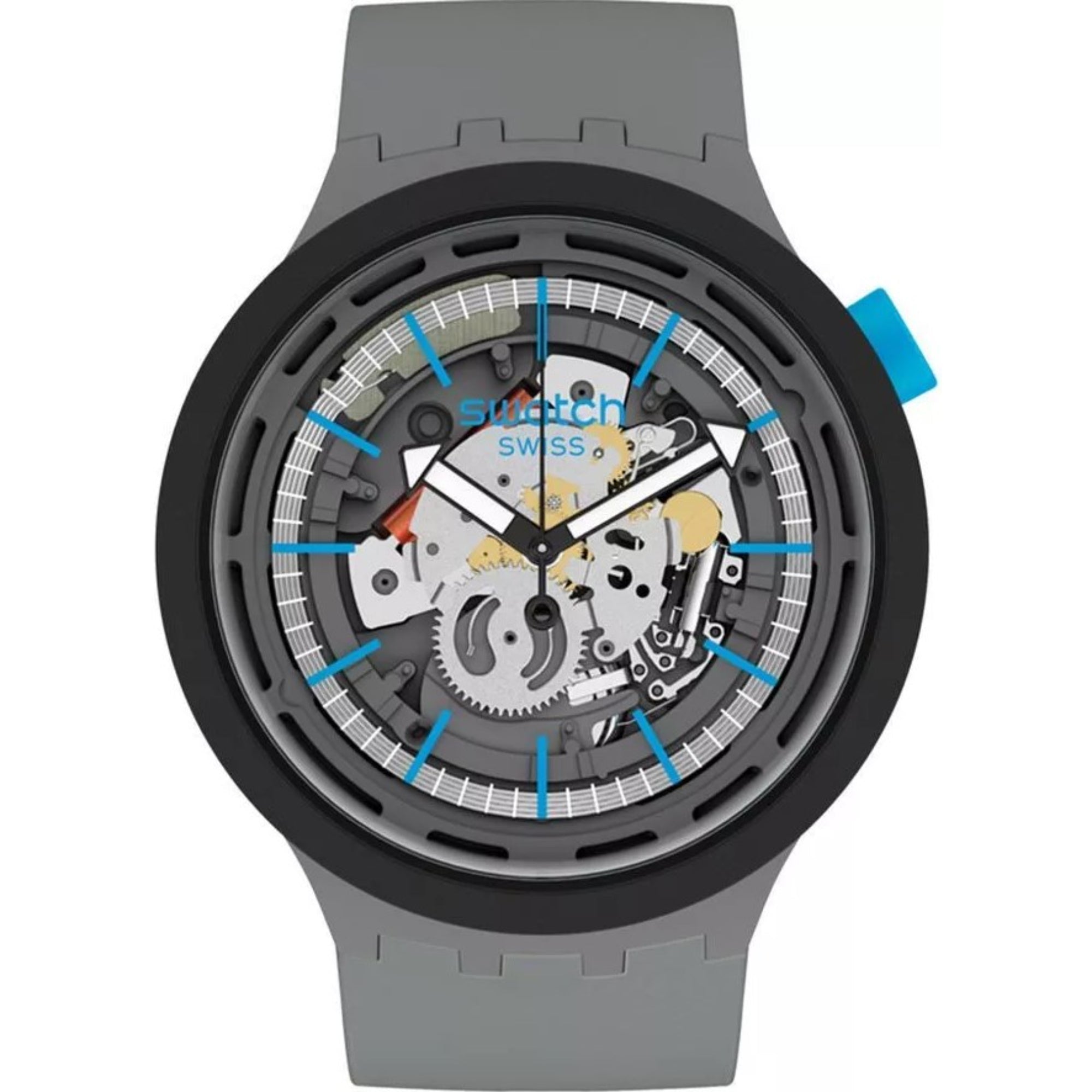 Swatch SwatchPAY! Easytippay! Quartz Transparent Dial Silicone Strap Watch SO27M104-5300
