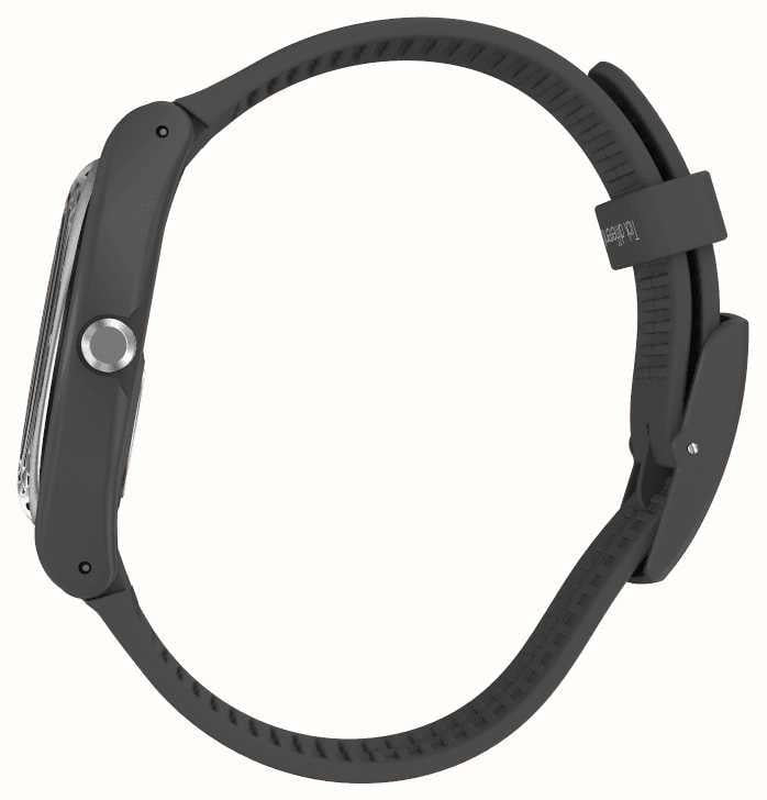 Swatch New Gent Quarz Graues Zifferblatt Graues Silikonarmband Uhr SVIM100-5300