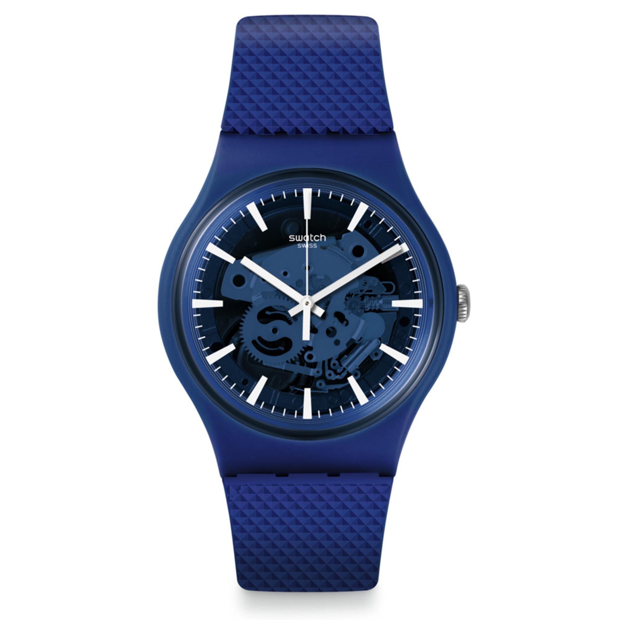 Swatch SwatchPAY! Ocean Pay! Quarz Blaues Zifferblatt Silikonarmband Uhr SVIN103-5300