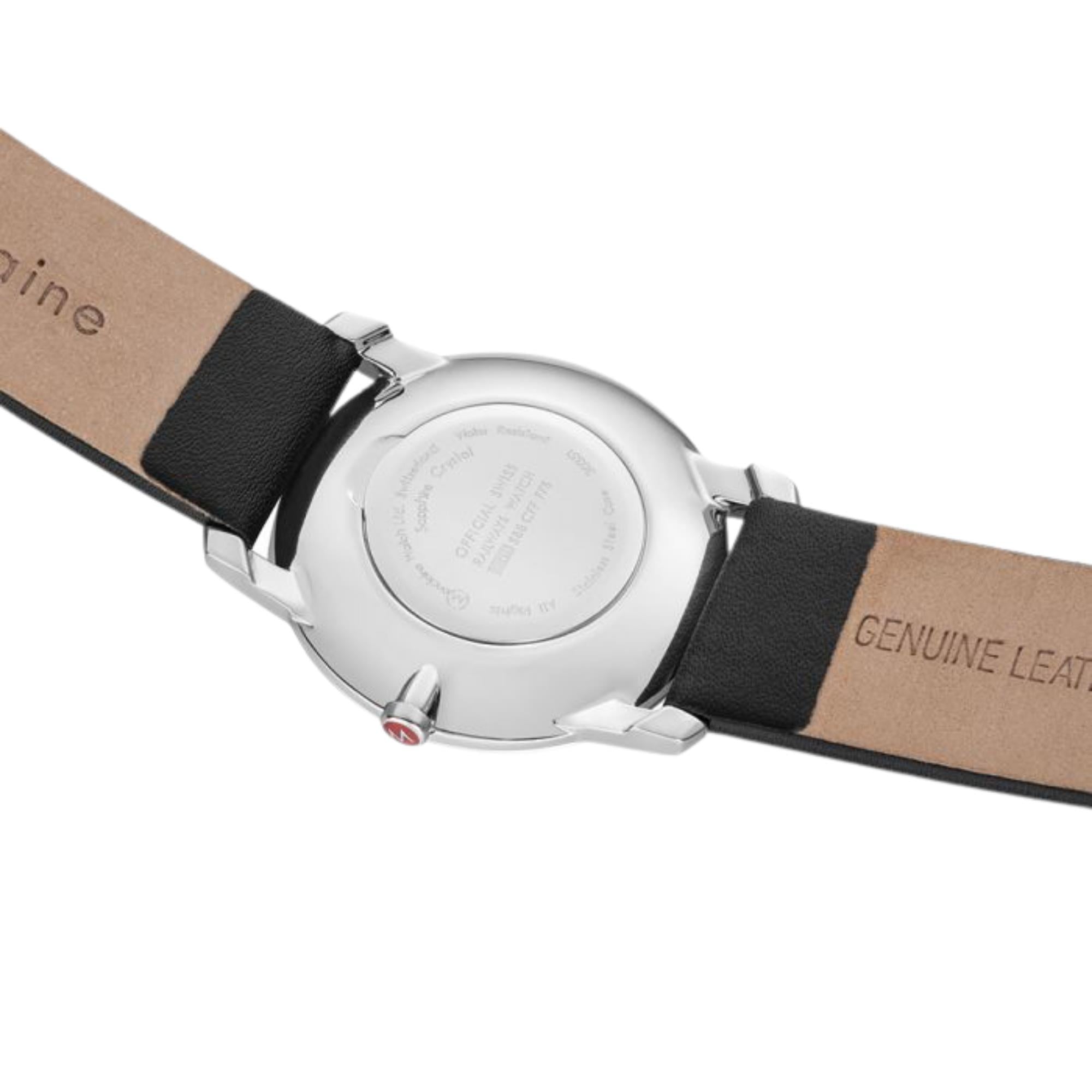 Mondaine Simply Elegant Quartz White Dial Leather Watch A400.30351.12SBB