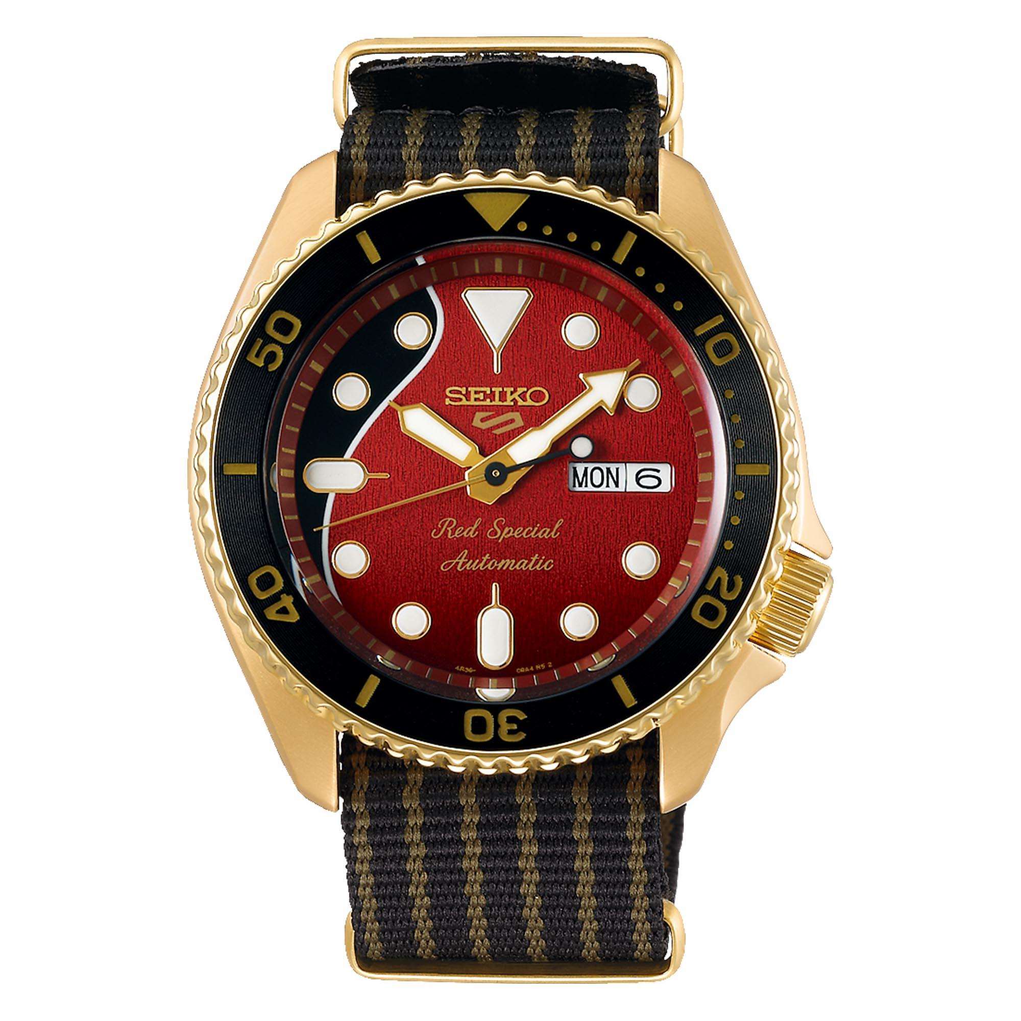 Seiko 5 Sports x Brian May Red Special II Automatik Limitierte Auflage Herren Uhr SRPH80K1
