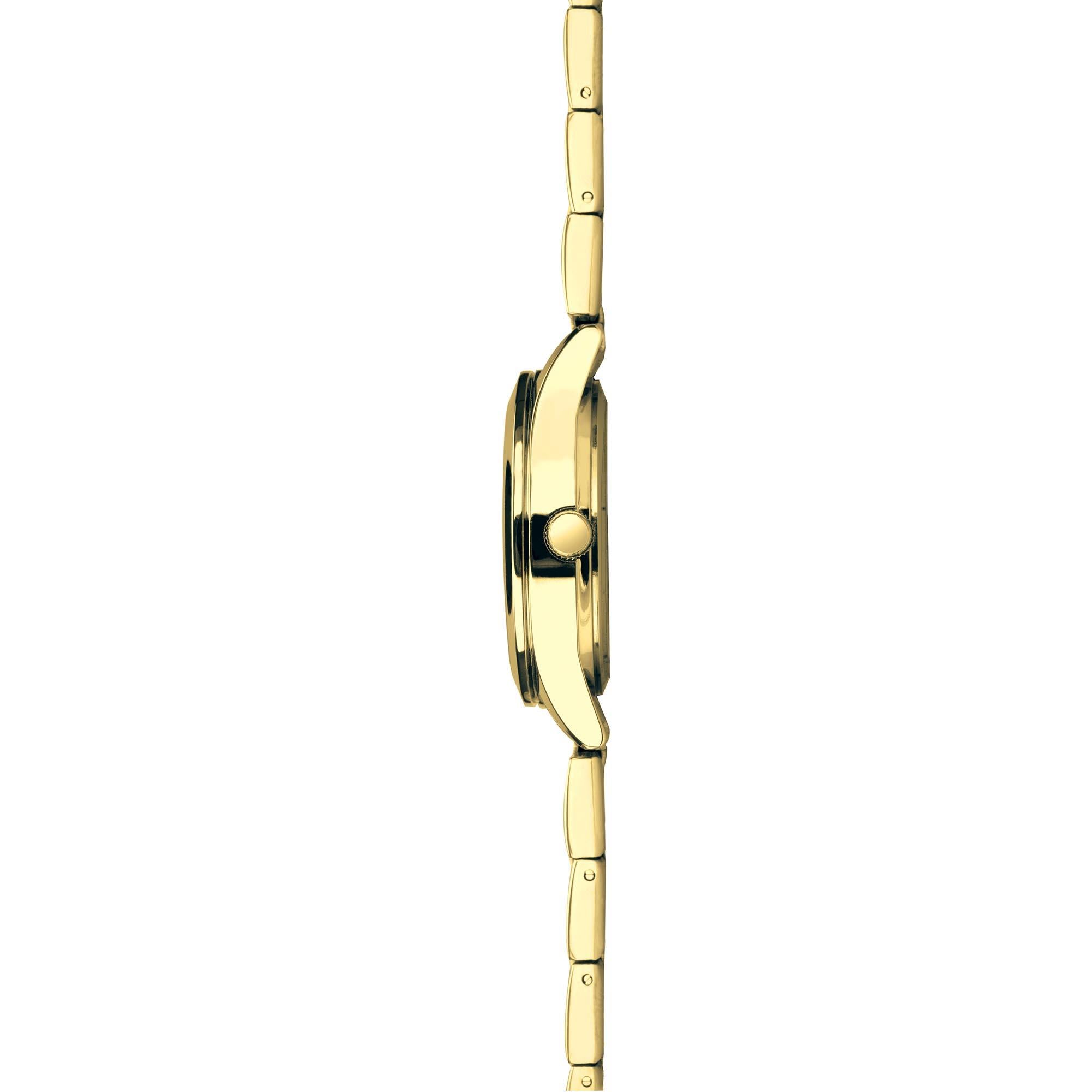Sekonda Classic Colour Pop Quarz Champagner Zifferblatt Gold PVD Edelstahlarmband Damen Uhr 40428