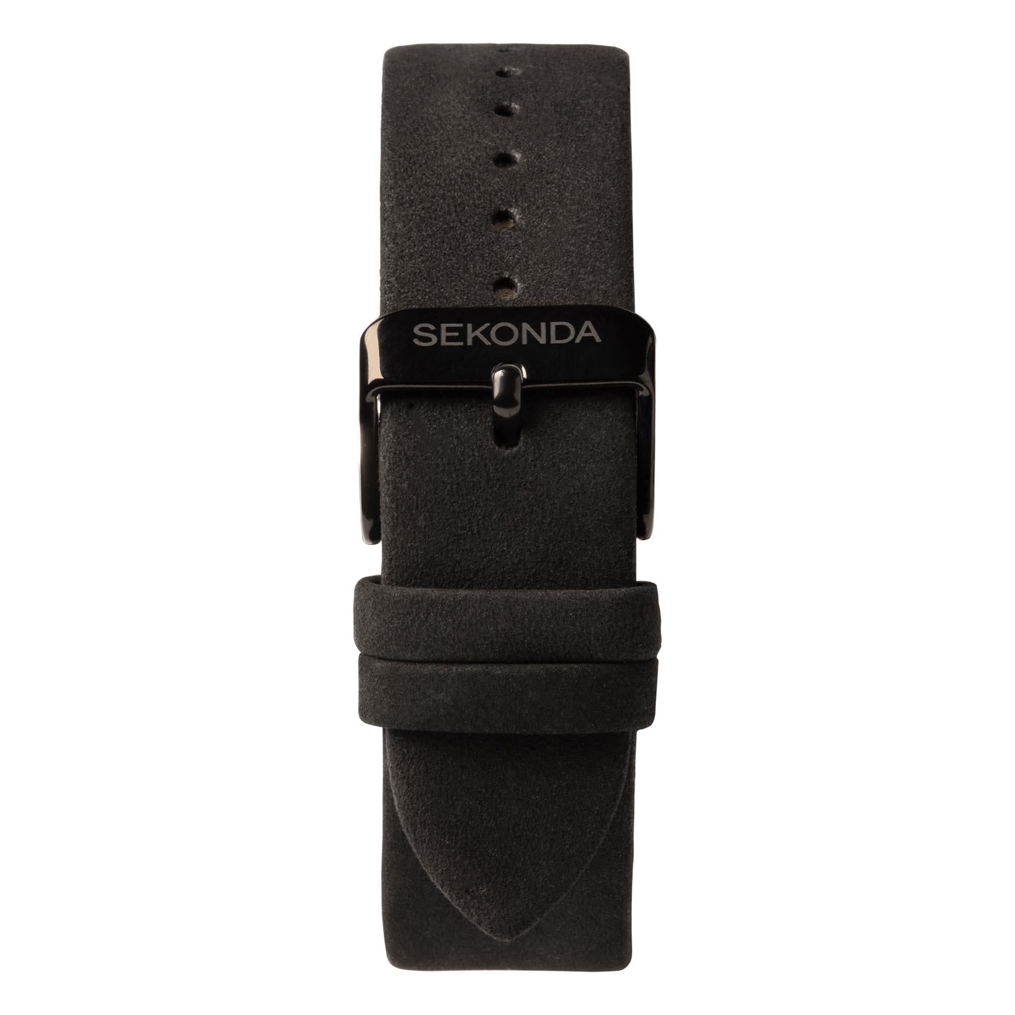 Sekonda Airborne Quartz Black Dial Black Strap Men's Watch 1991